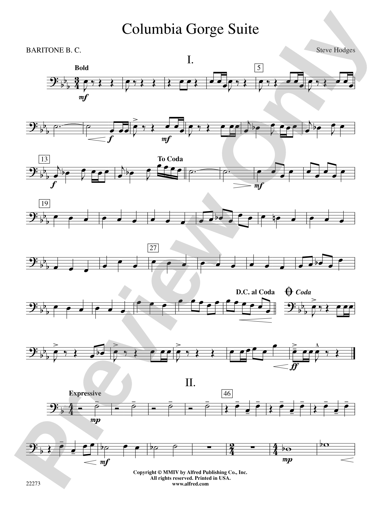 Columbia George Suite: Baritone B.C.