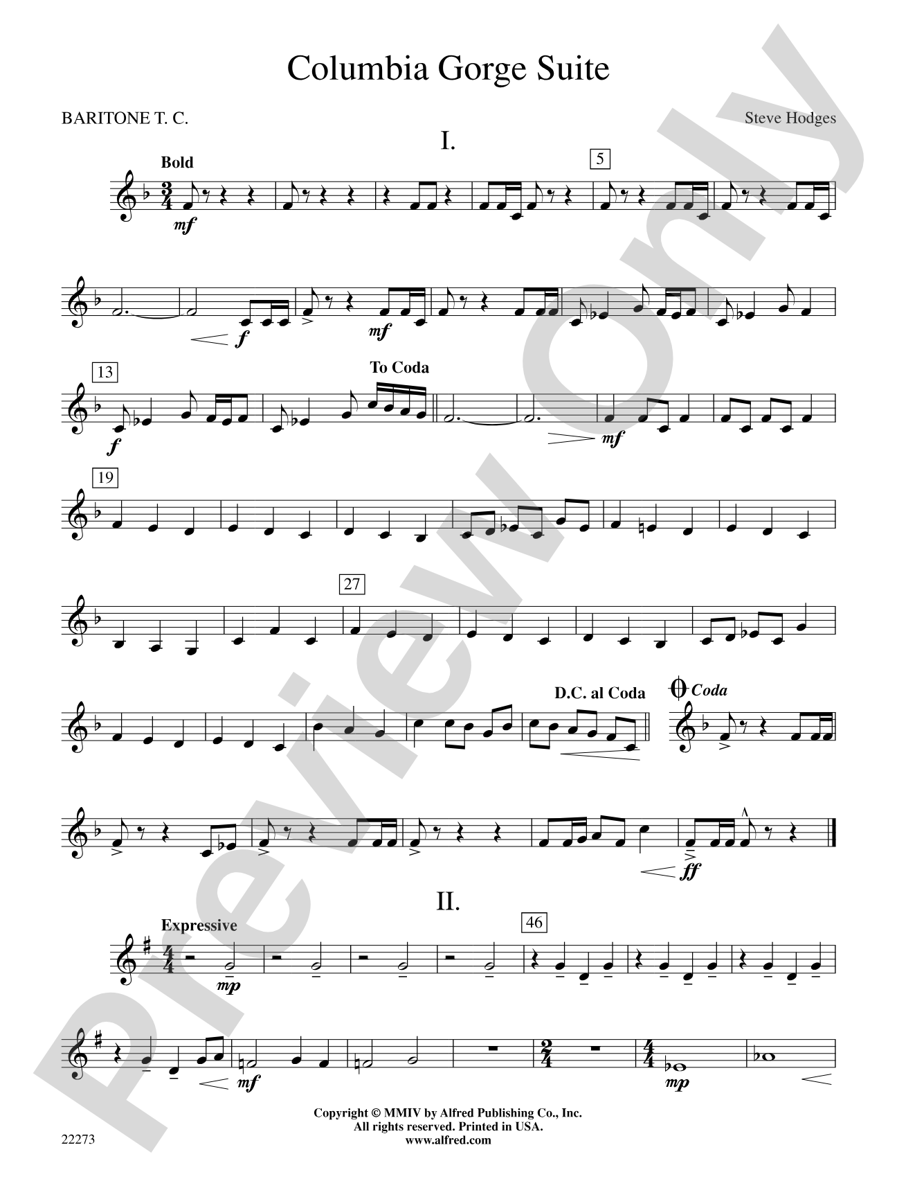 Columbia George Suite: Baritone T.C.