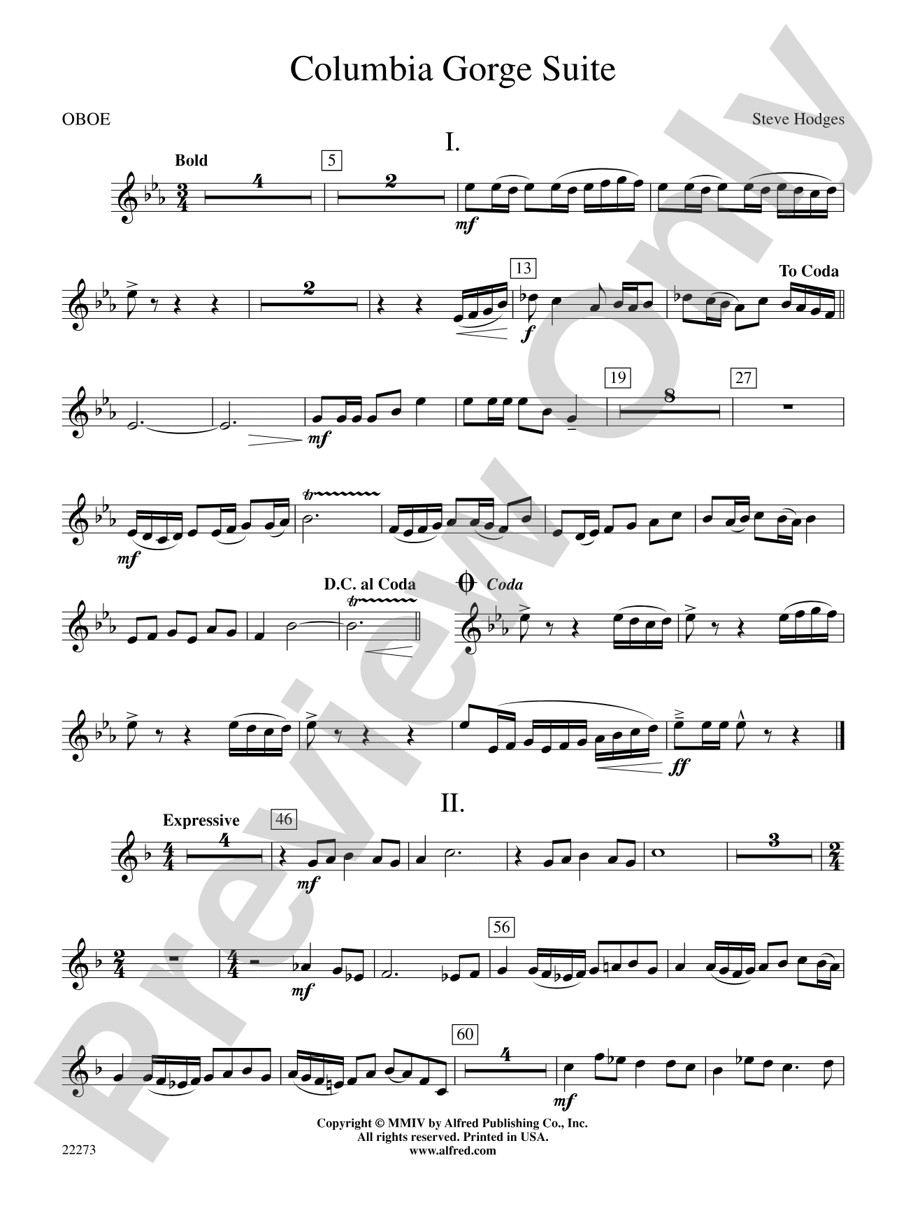 Columbia George Suite: Oboe