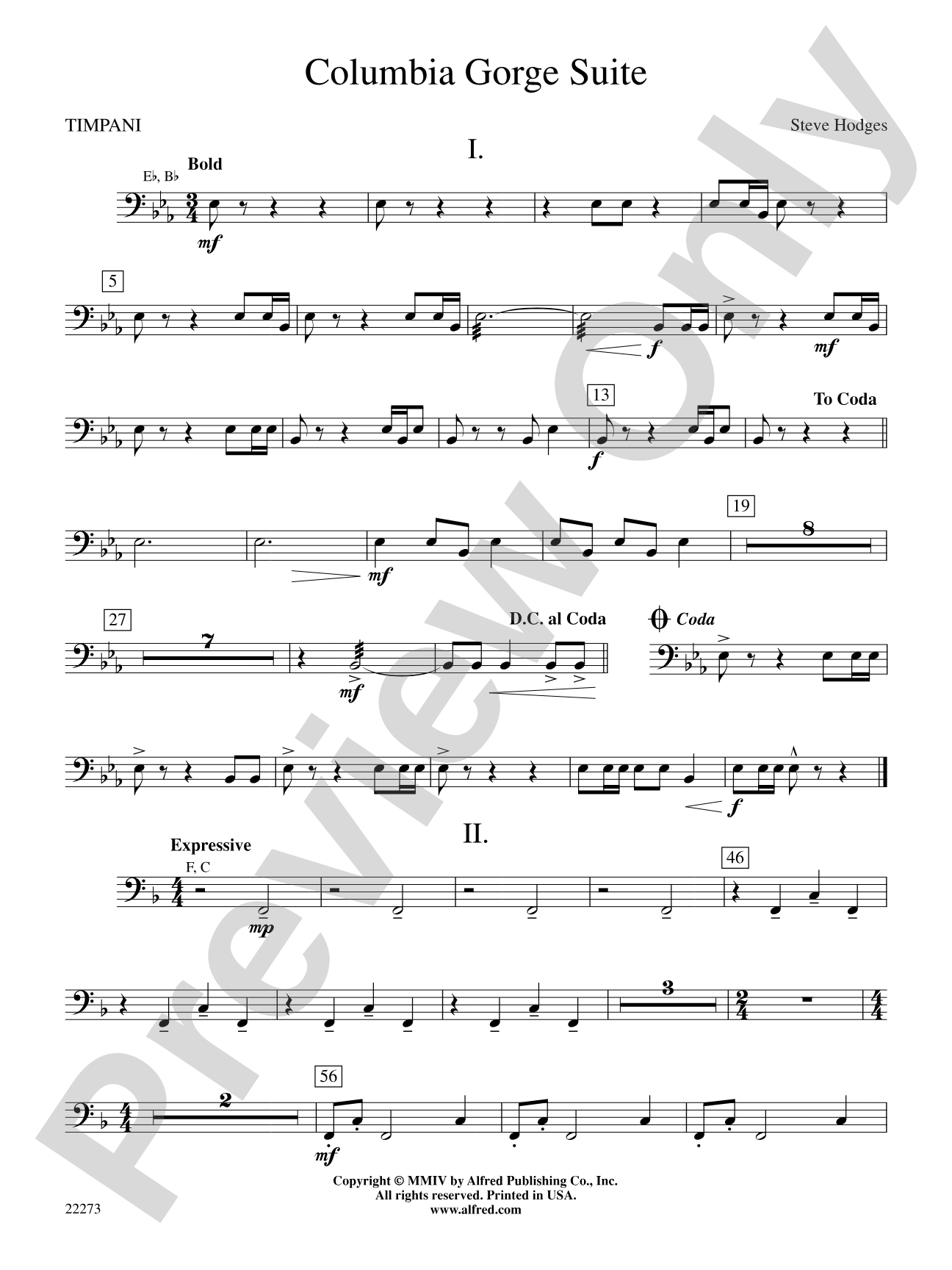 Columbia George Suite: Timpani