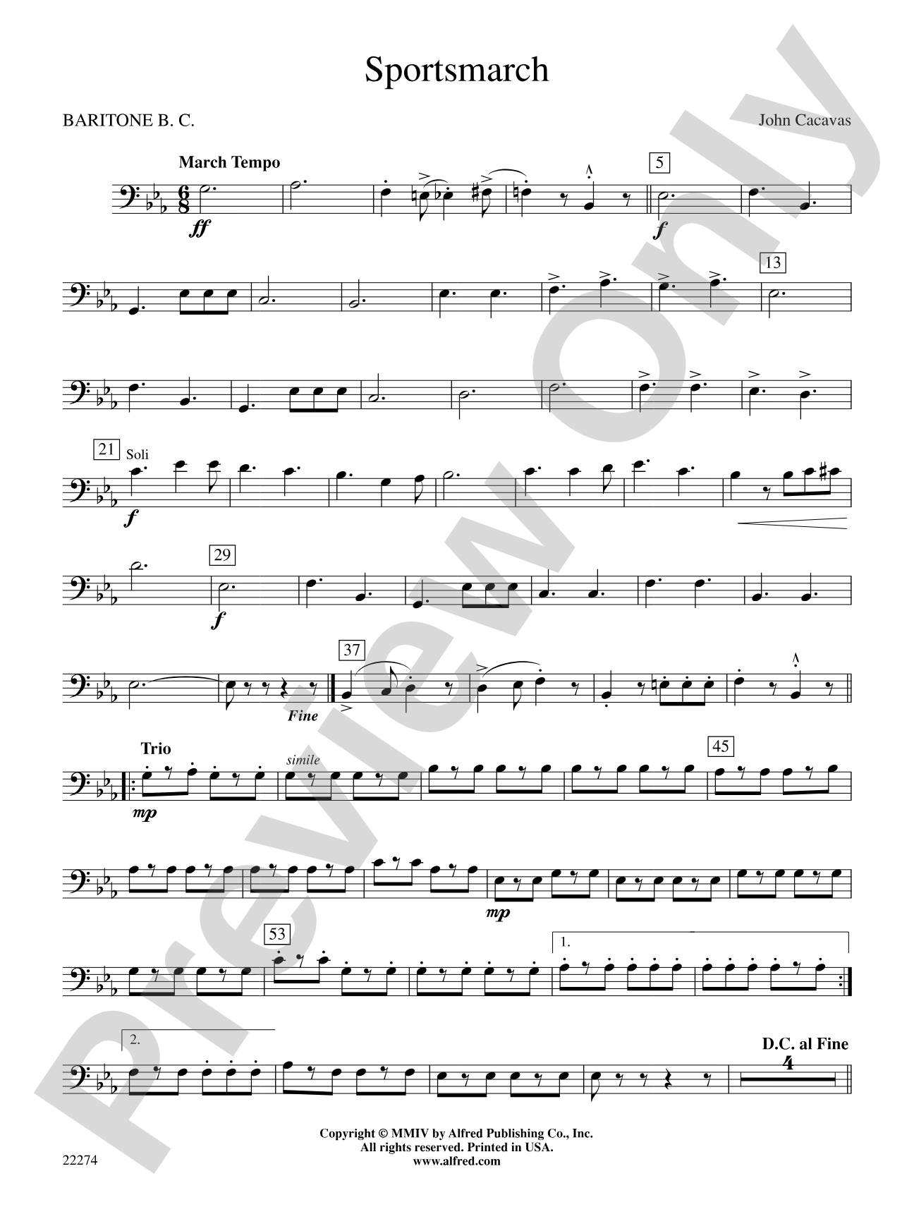 Sportsmarch: Baritone B.C.