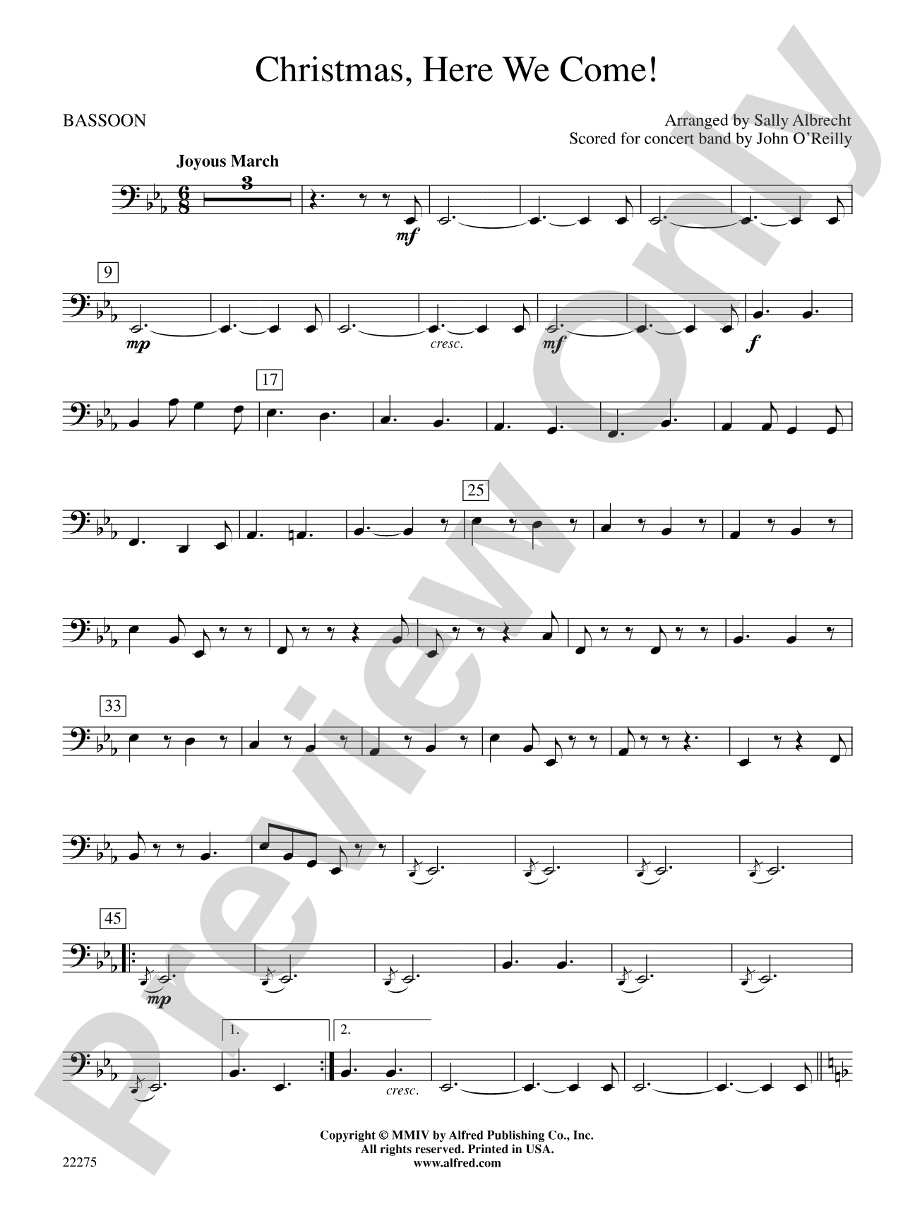 Christmas, Here We Come!: Bassoon