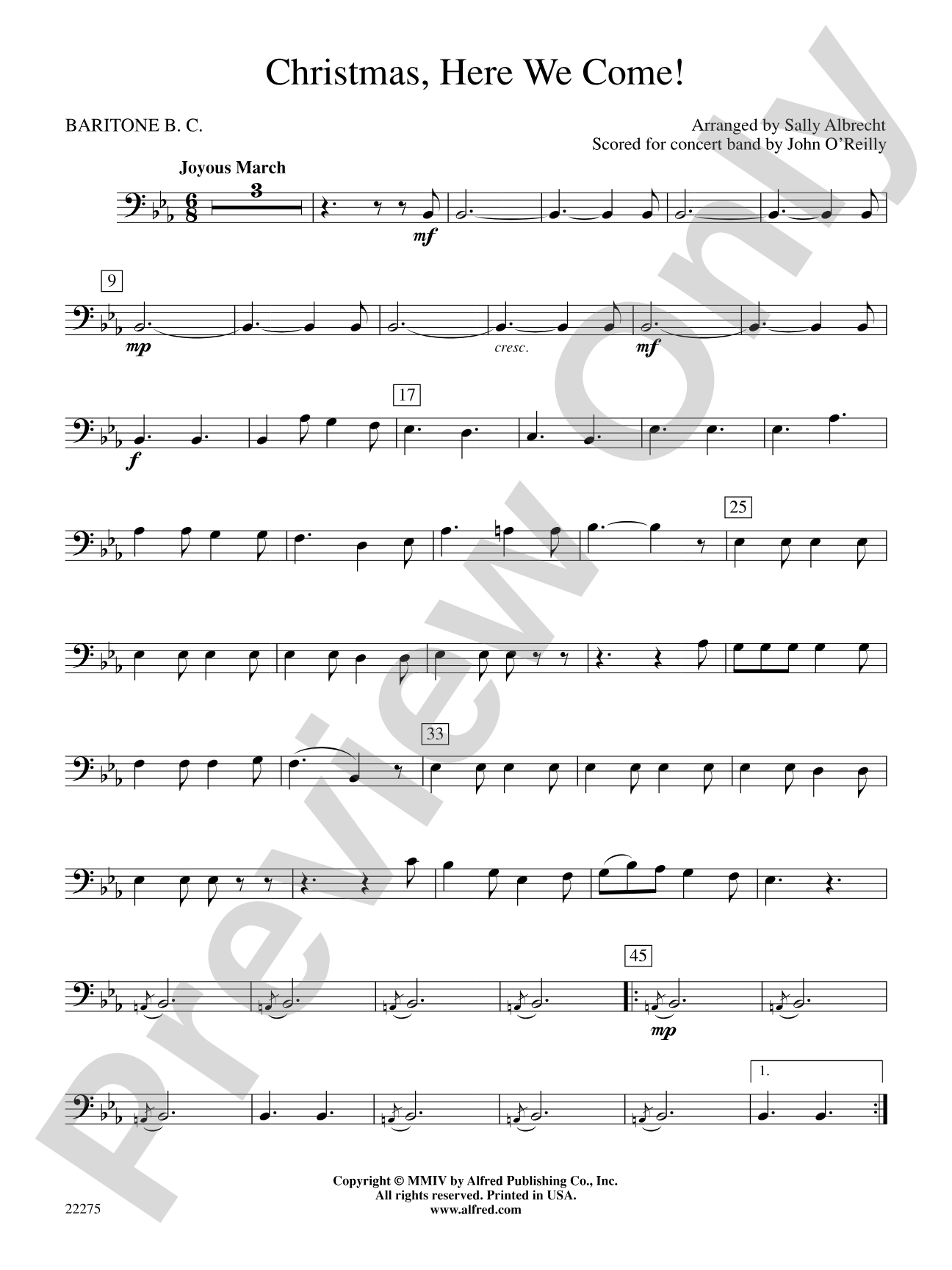Christmas, Here We Come!: Baritone B.C.