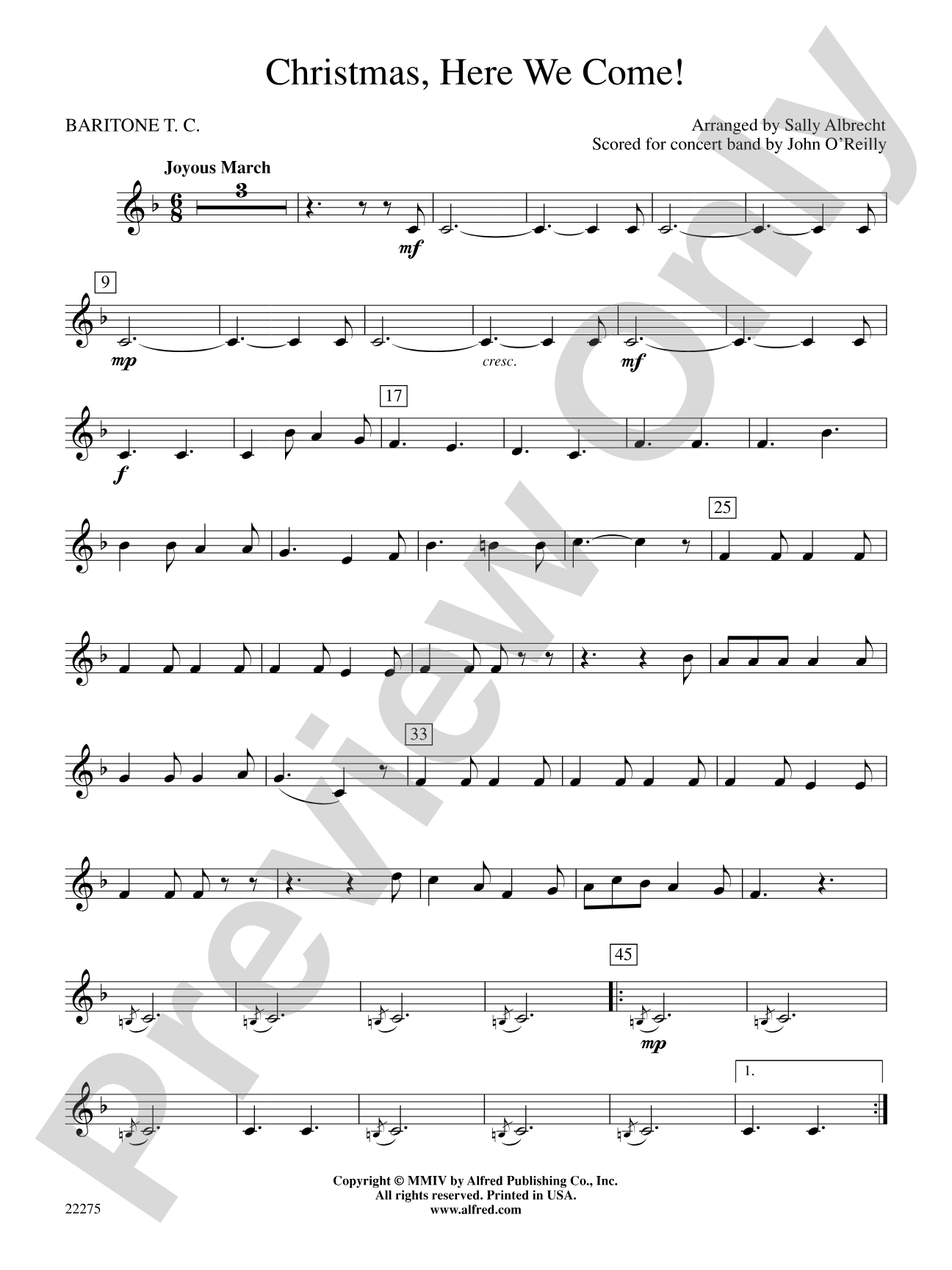 Christmas, Here We Come!: Baritone T.C.