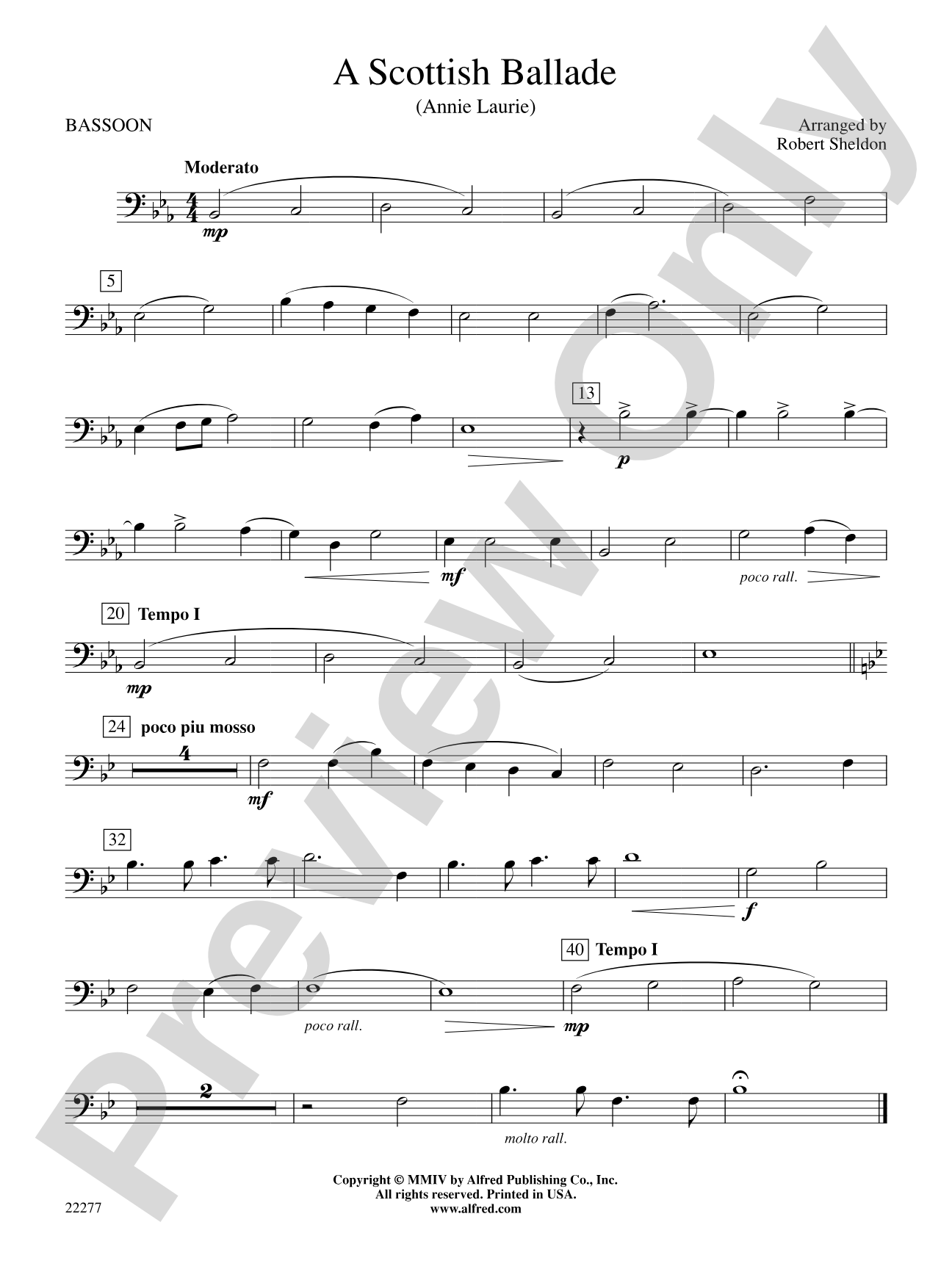 A Scottish Ballade: Bassoon