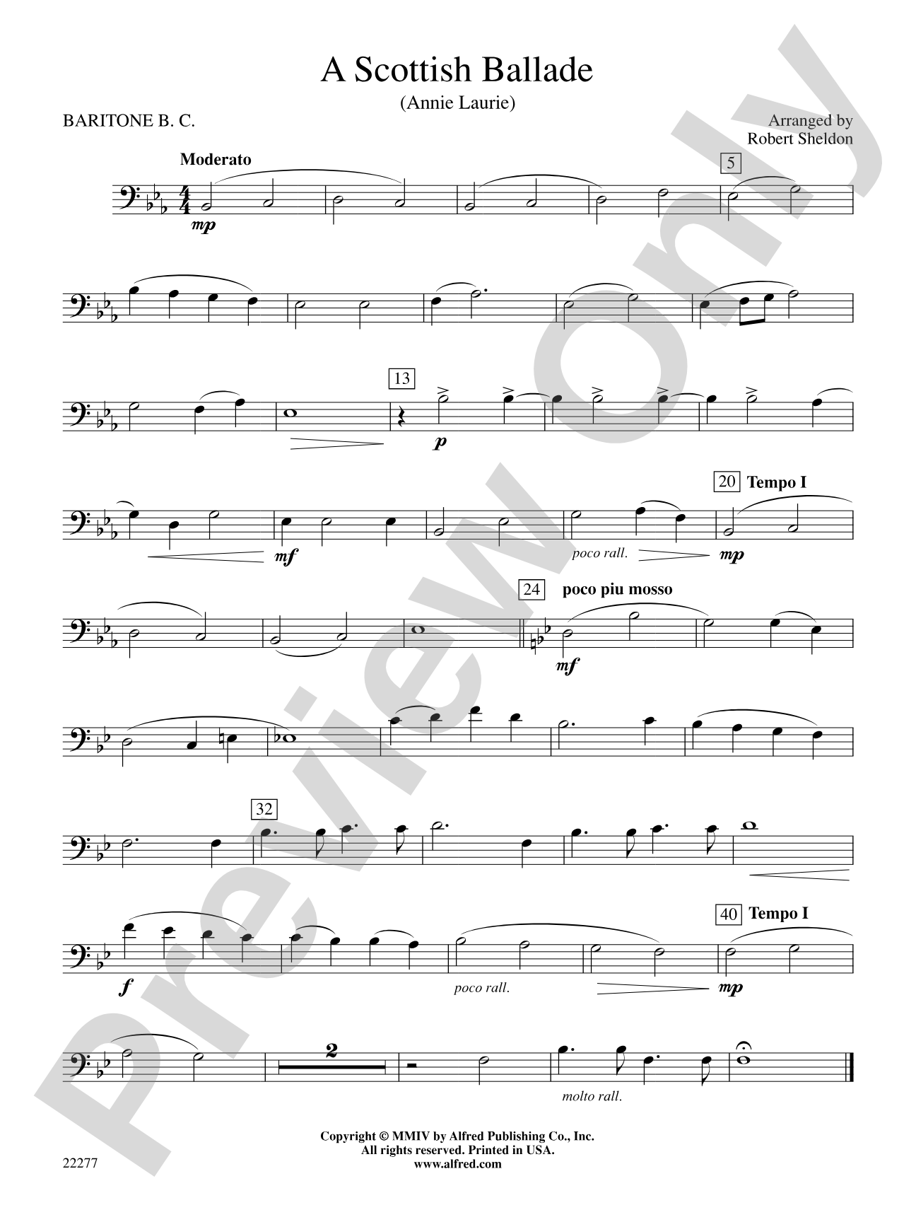 A Scottish Ballade: Baritone B.C.