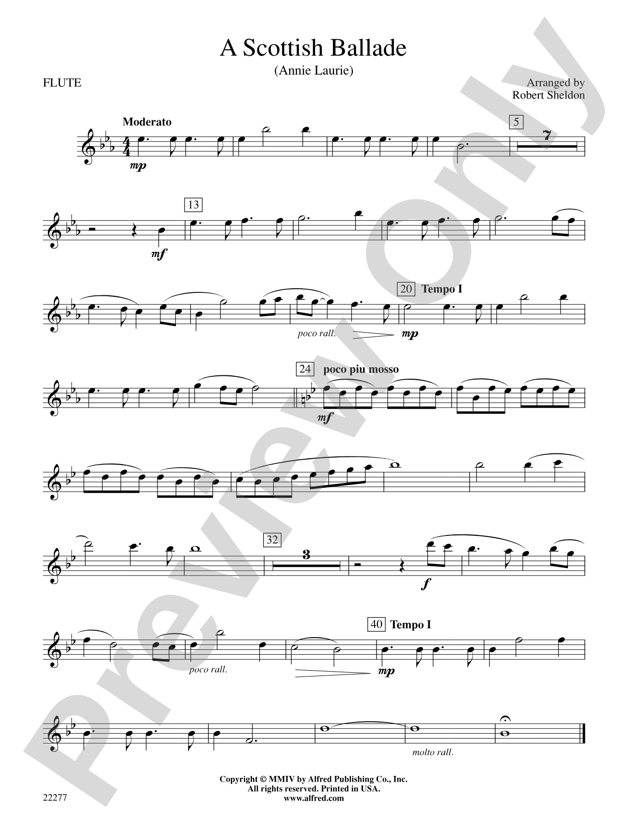 A Scottish Ballade: Flute