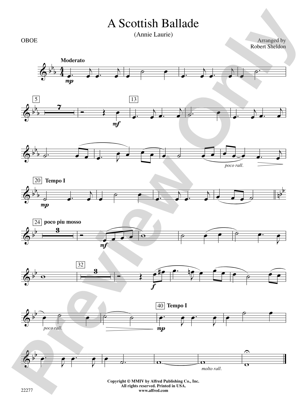 A Scottish Ballade: Oboe