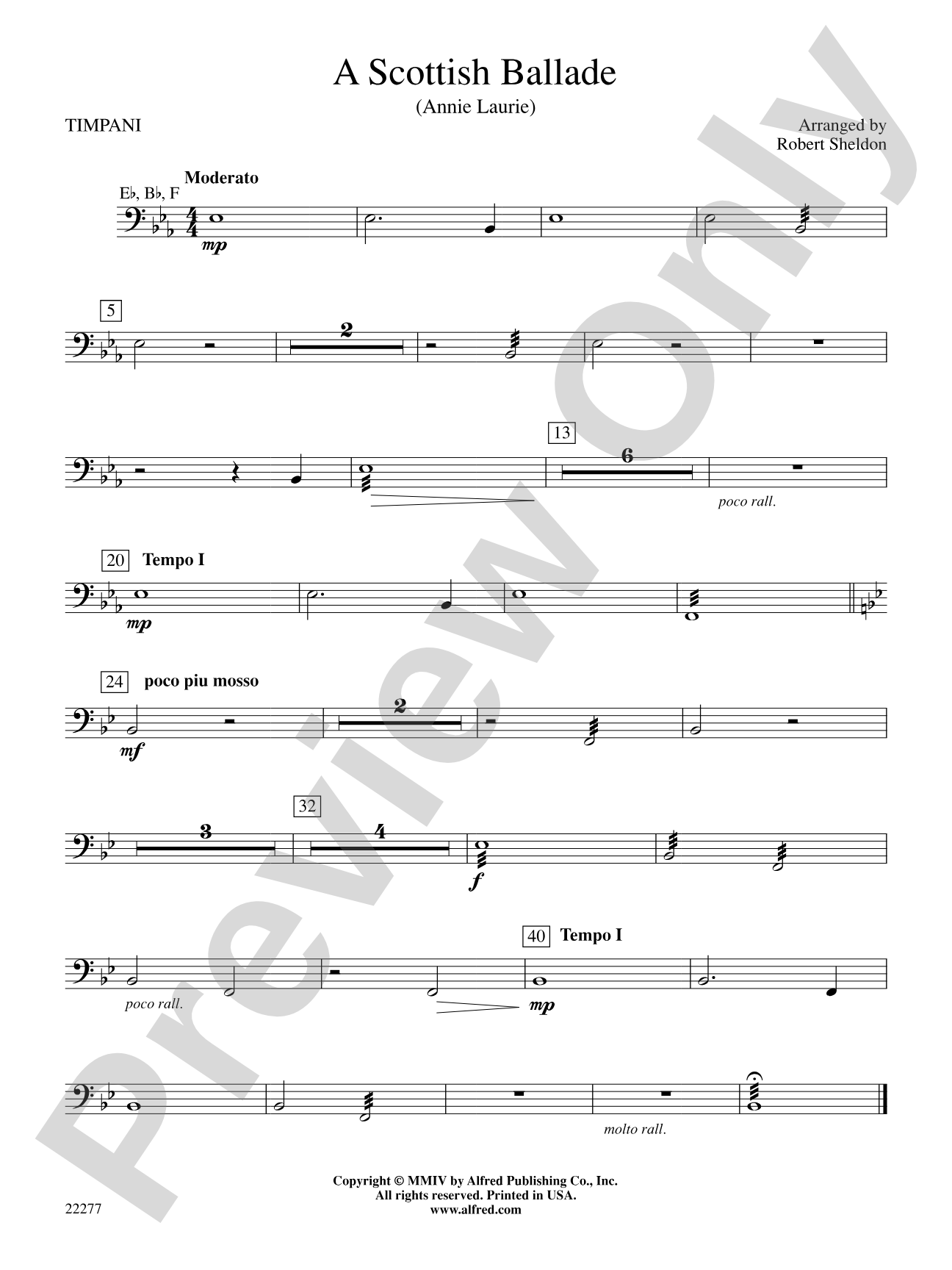 A Scottish Ballade: Timpani