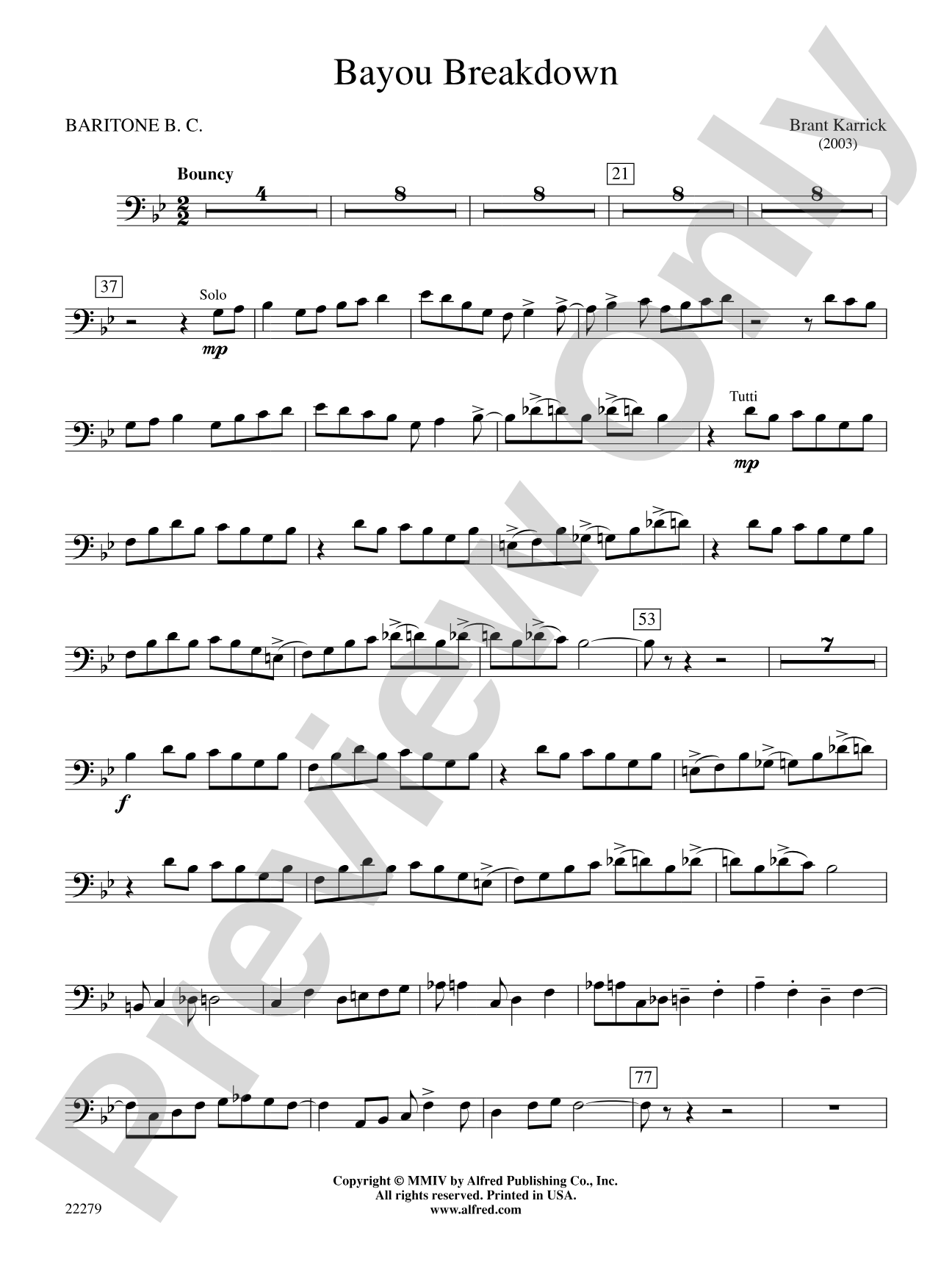 Bayou Breakdown: Baritone B.C.