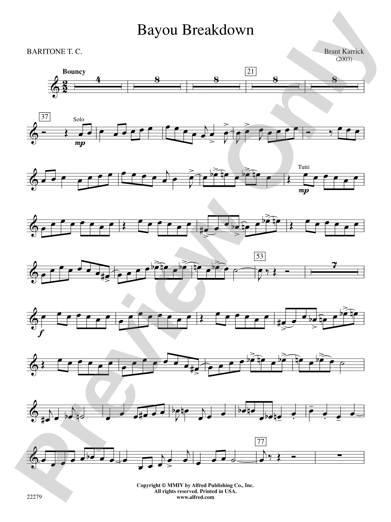 Bayou Breakdown: Baritone T.C.