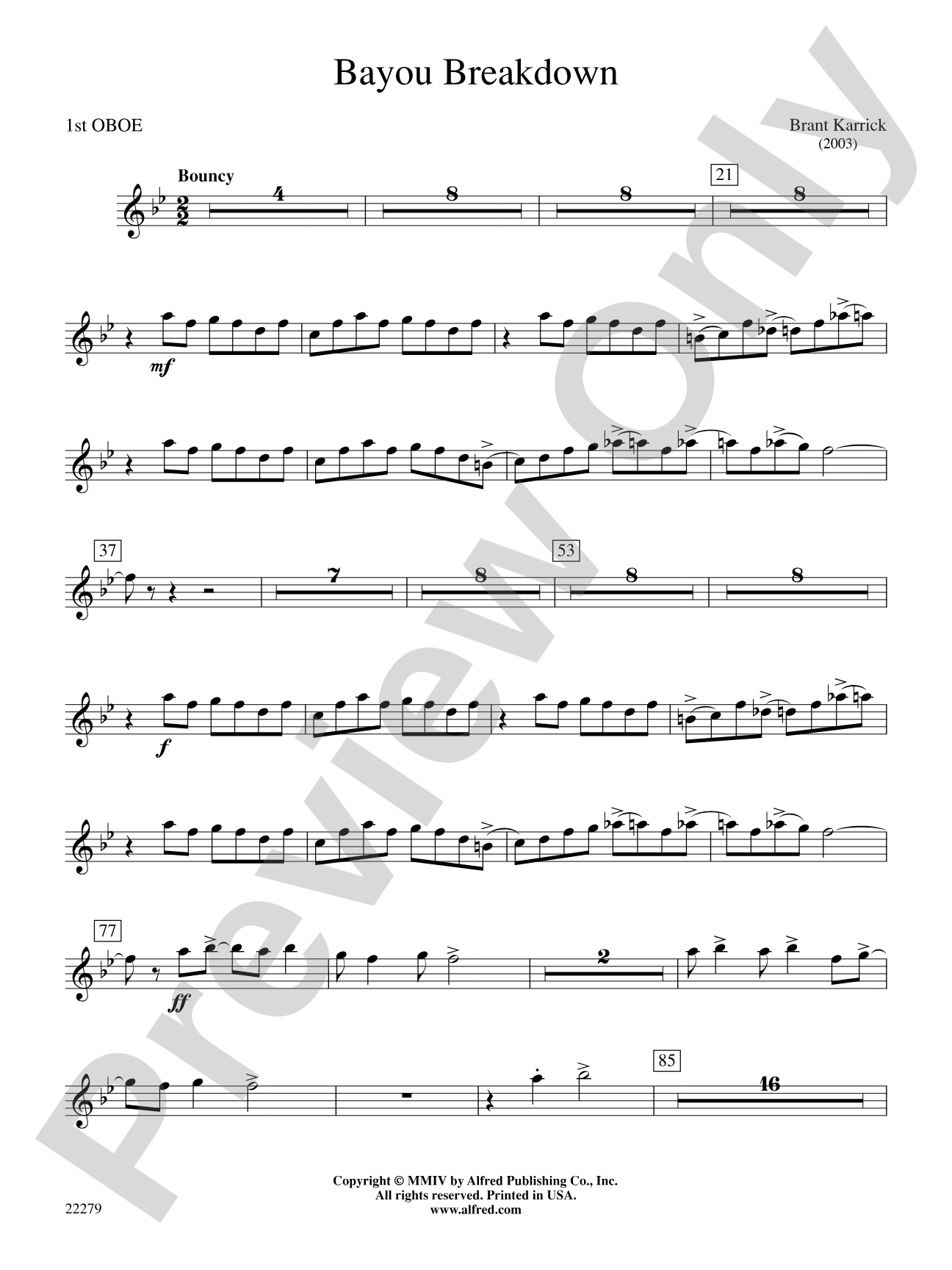 Bayou Breakdown: Oboe