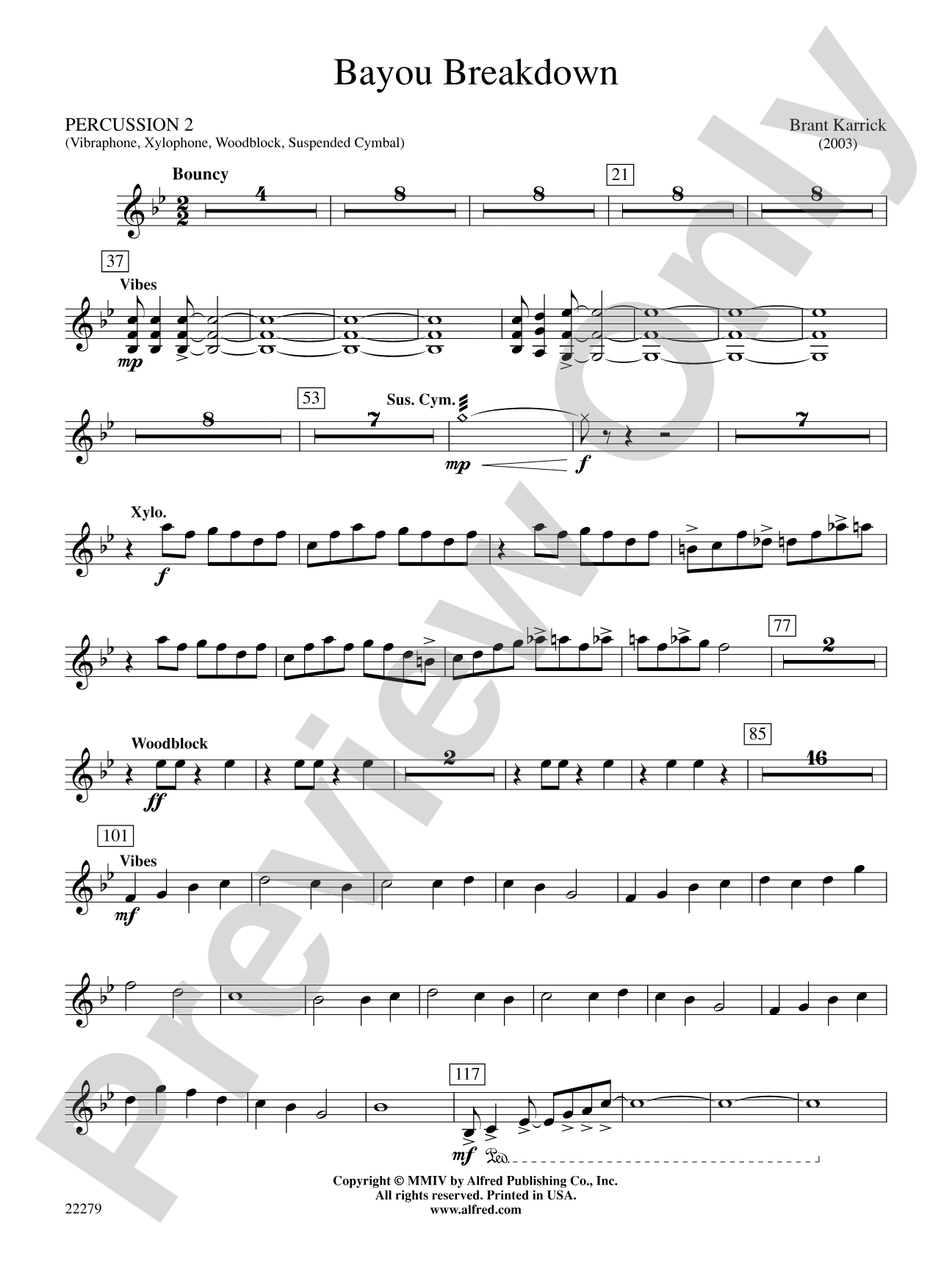 Bayou Breakdown: 2nd Percussion