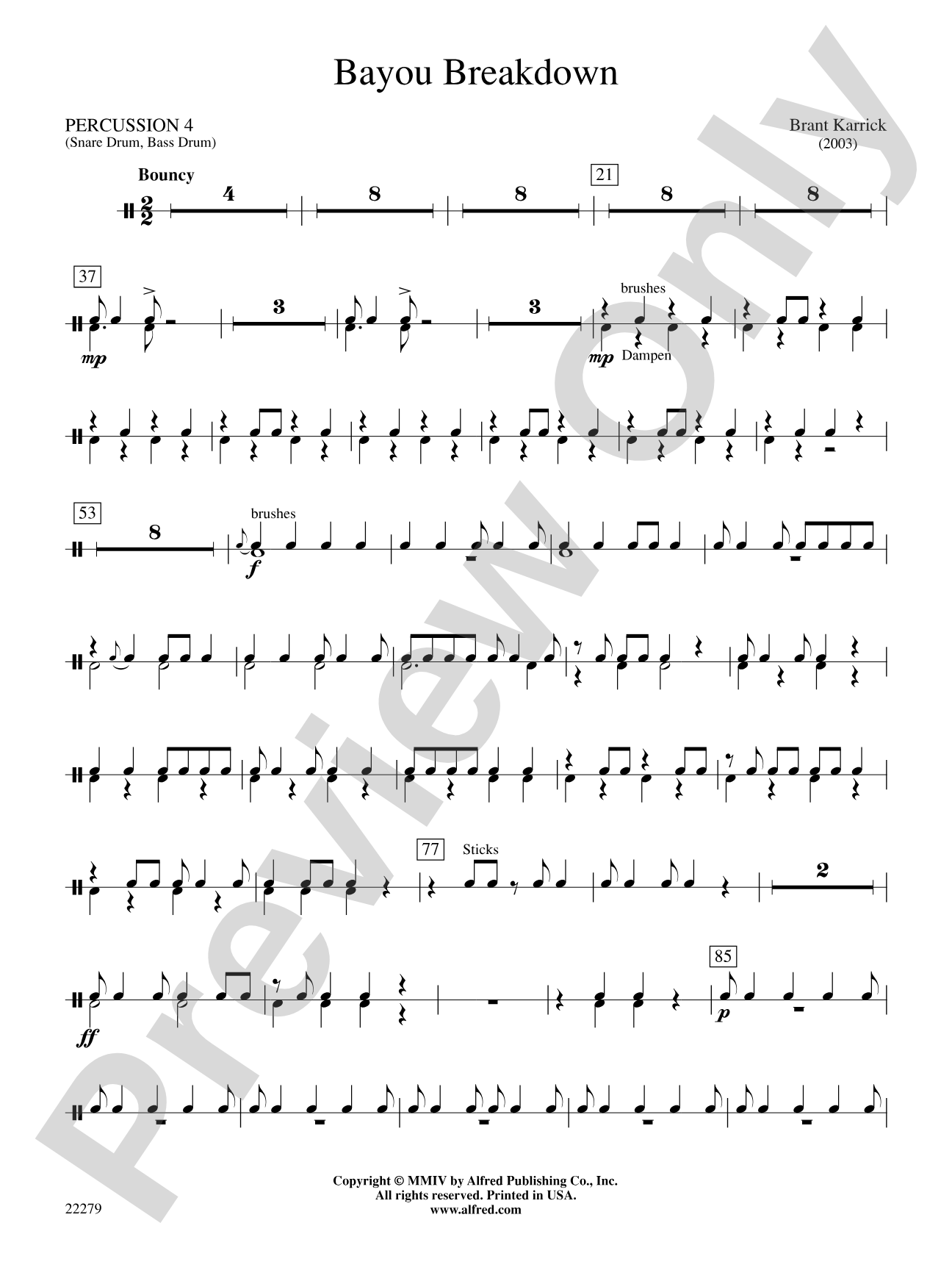 Bayou Breakdown: 4th Percussion