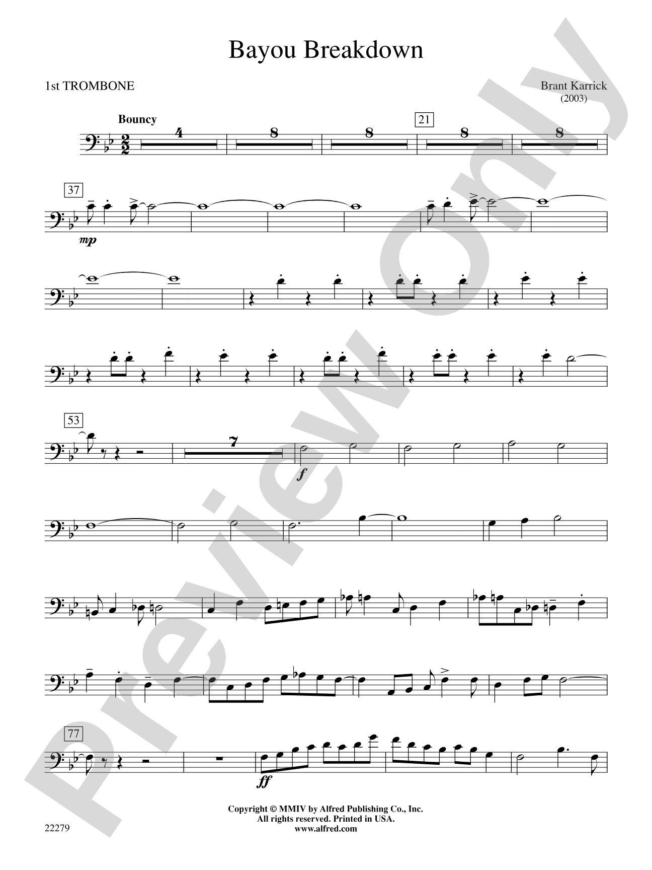 Bayou Breakdown: 1st Trombone