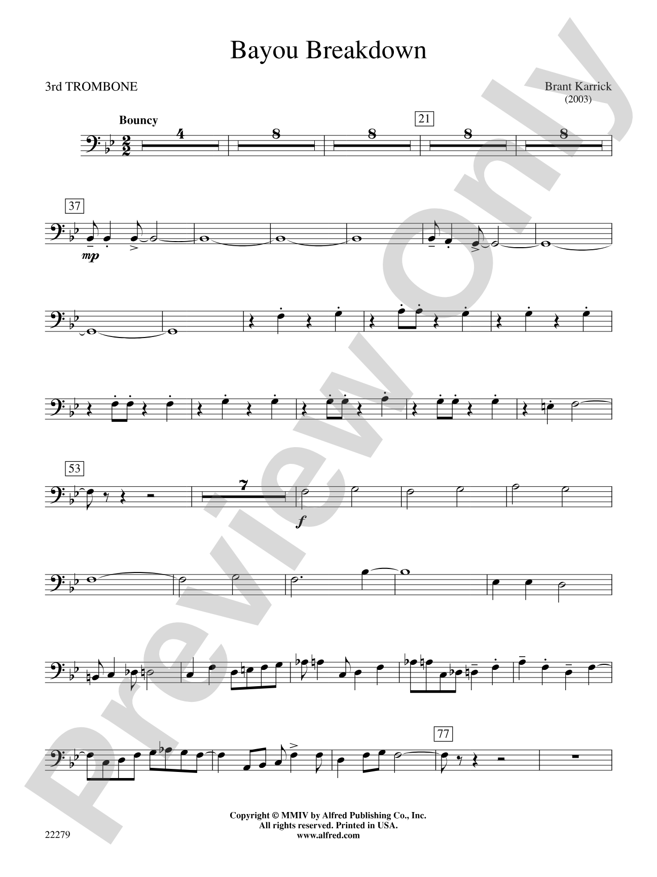 Bayou Breakdown: 3rd Trombone