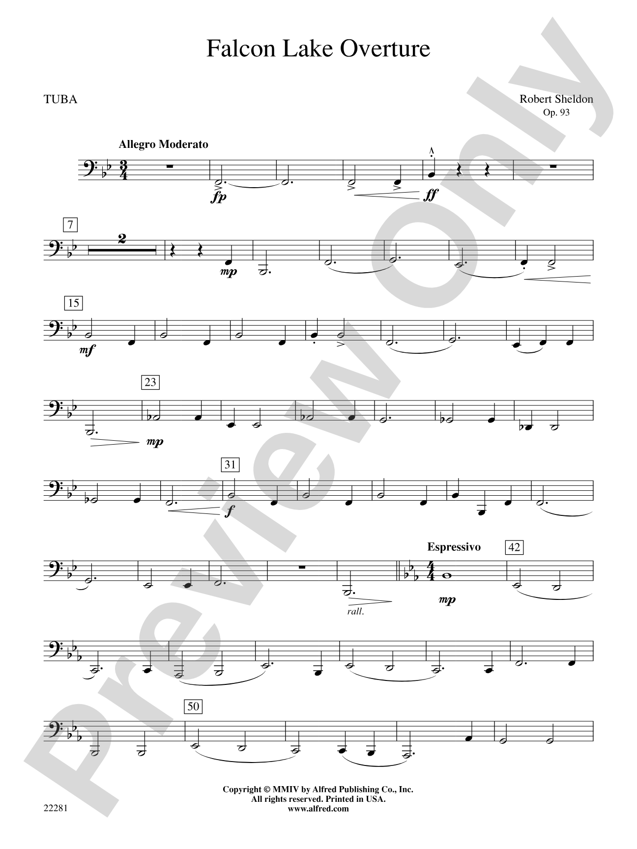 Falcon Lake Overture: Tuba