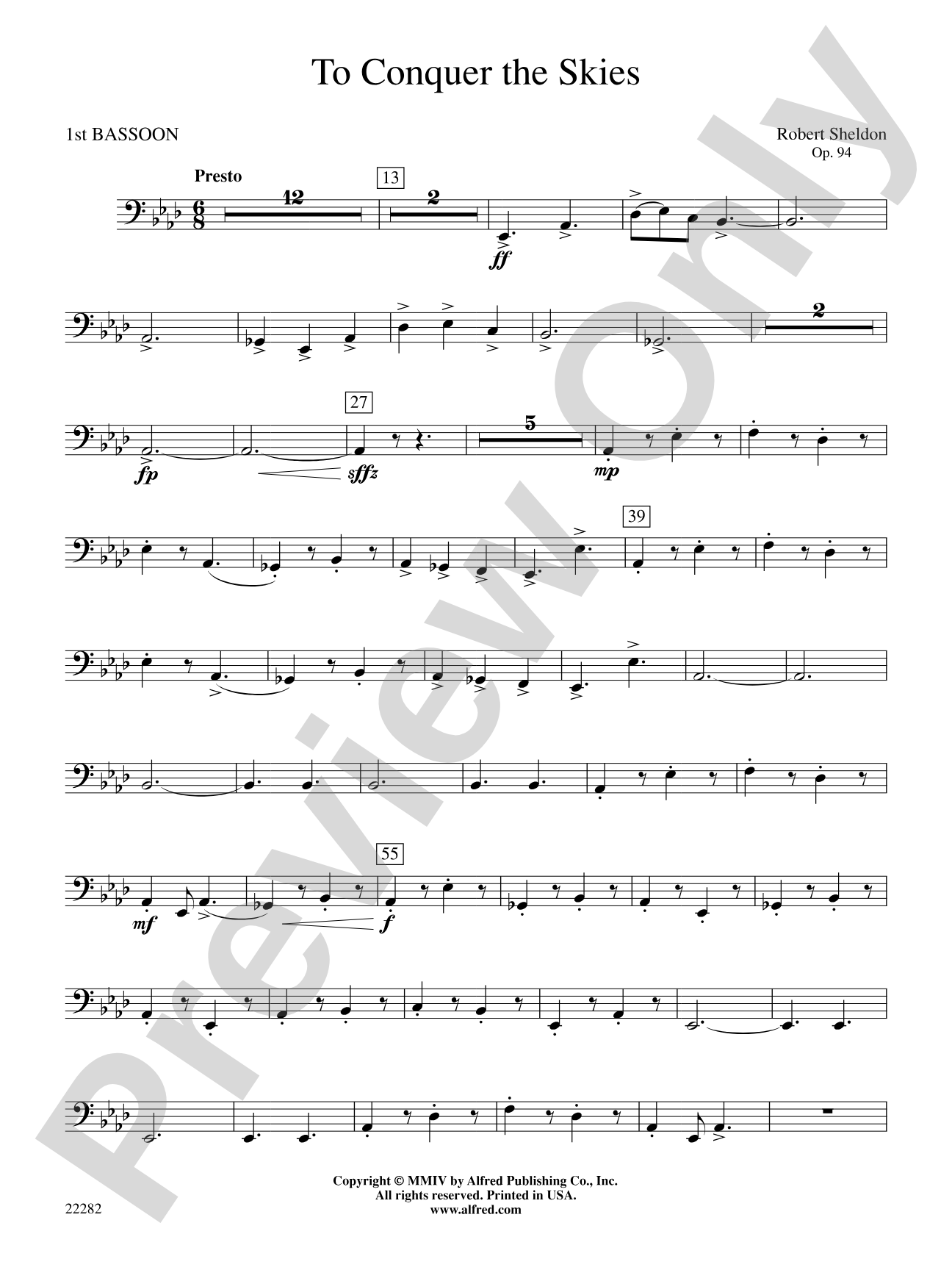 To Conquer the Skies: Bassoon