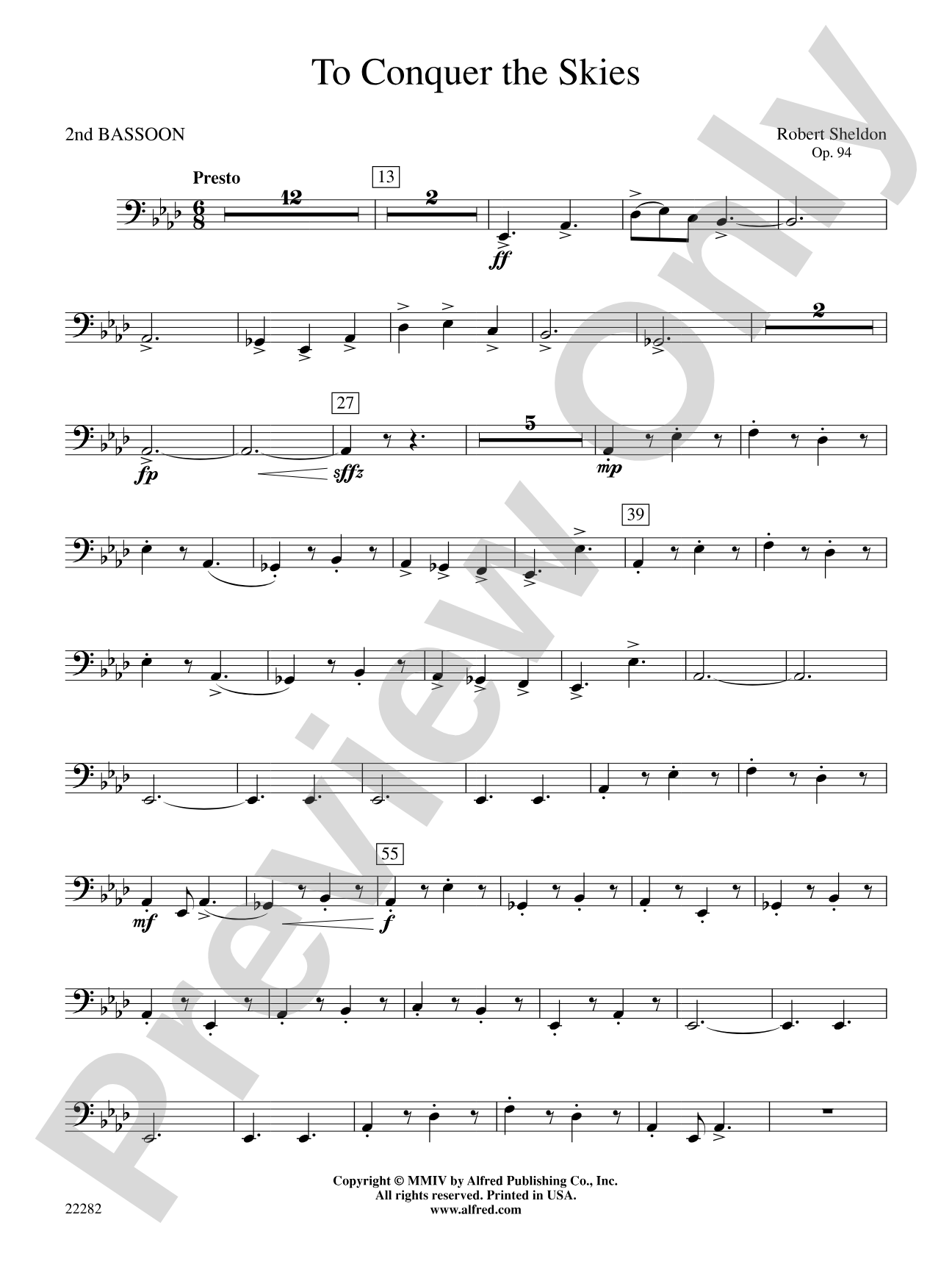 To Conquer the Skies: 2nd Bassoon