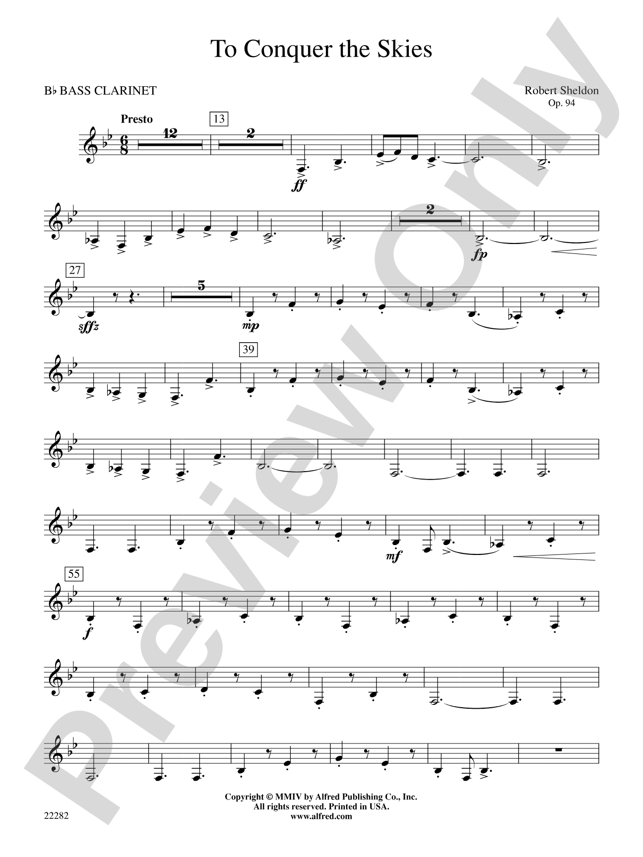 To Conquer the Skies: B-flat Bass Clarinet