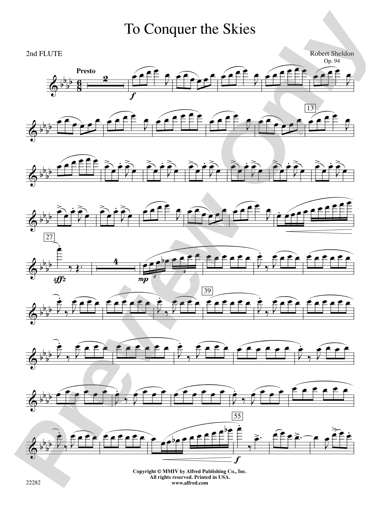 To Conquer the Skies: 2nd Flute