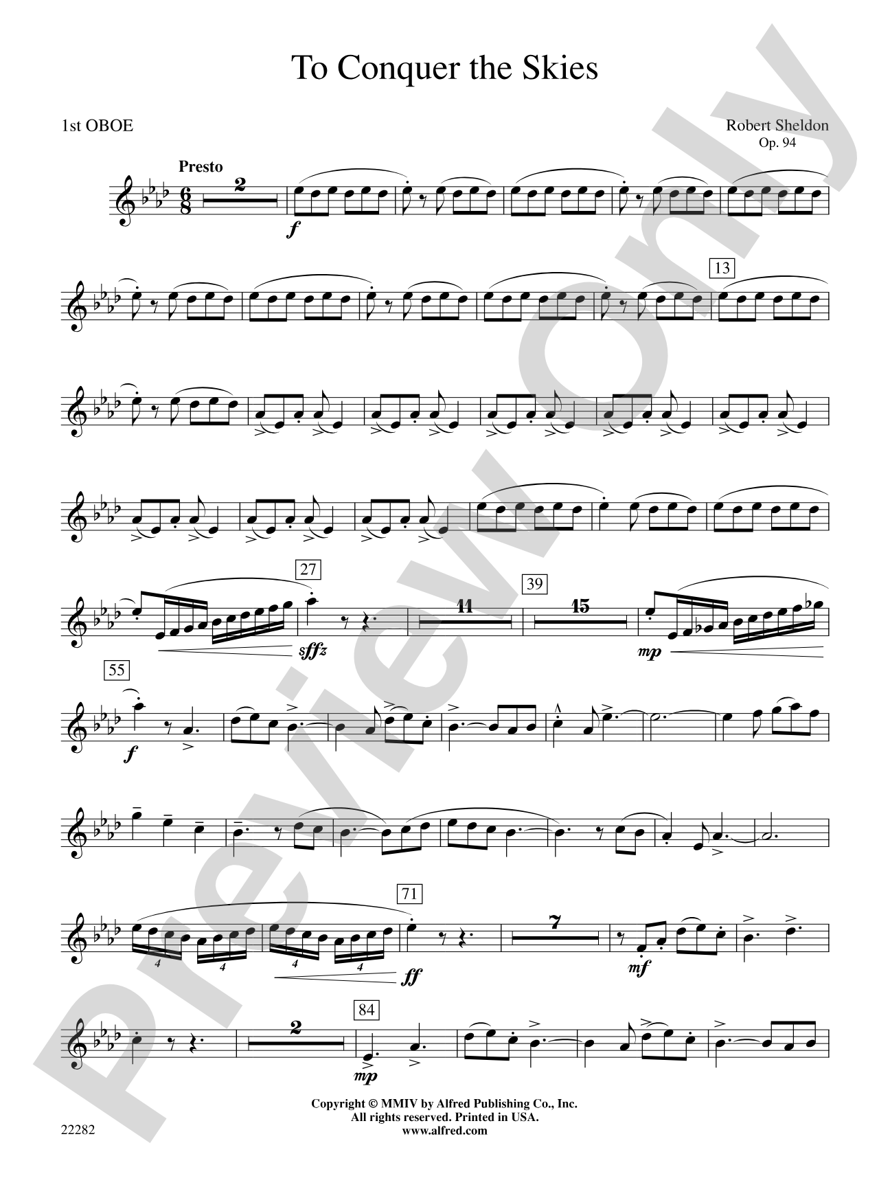 To Conquer the Skies: Oboe