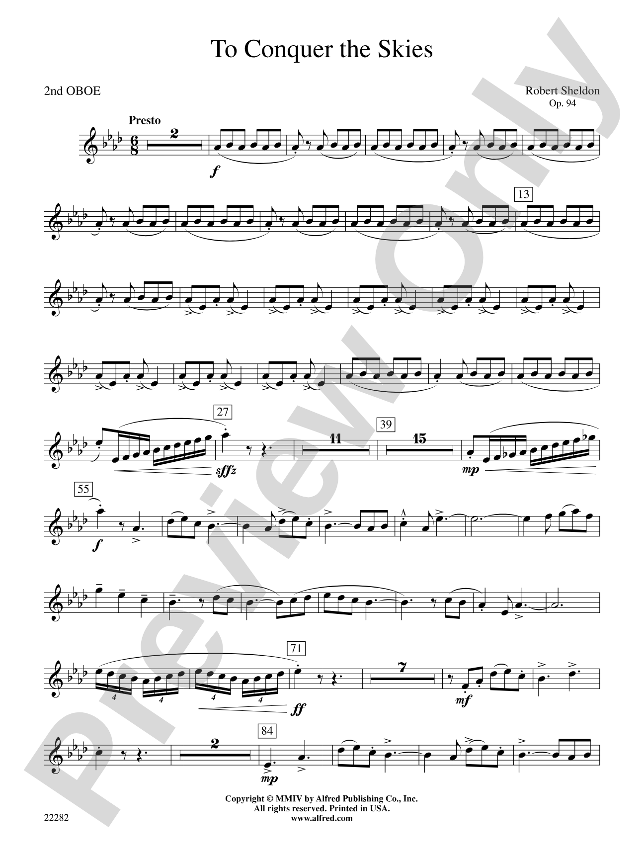 To Conquer the Skies: 2nd Oboe