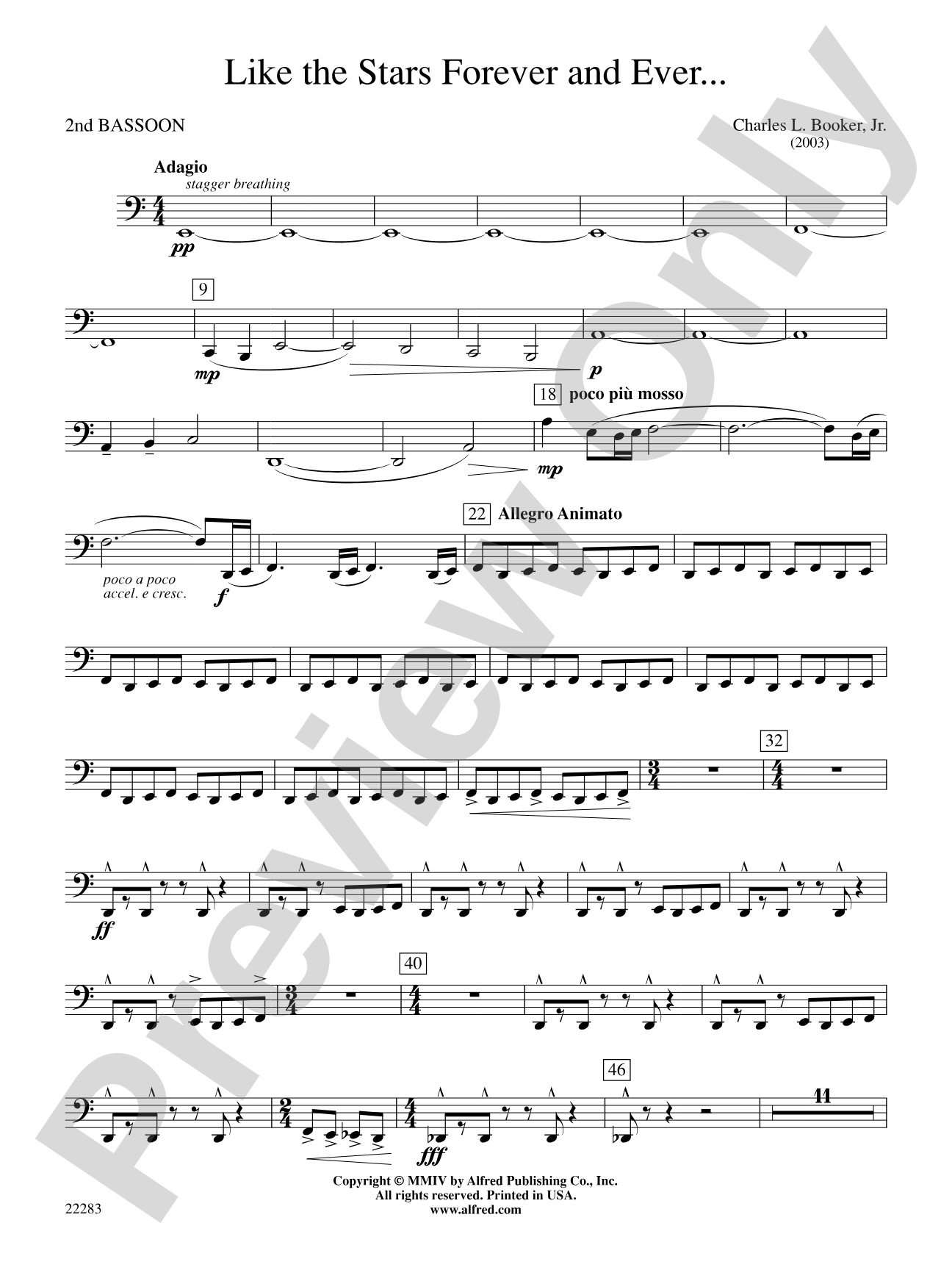 Like the Stars Forever and Ever...: 2nd Bassoon