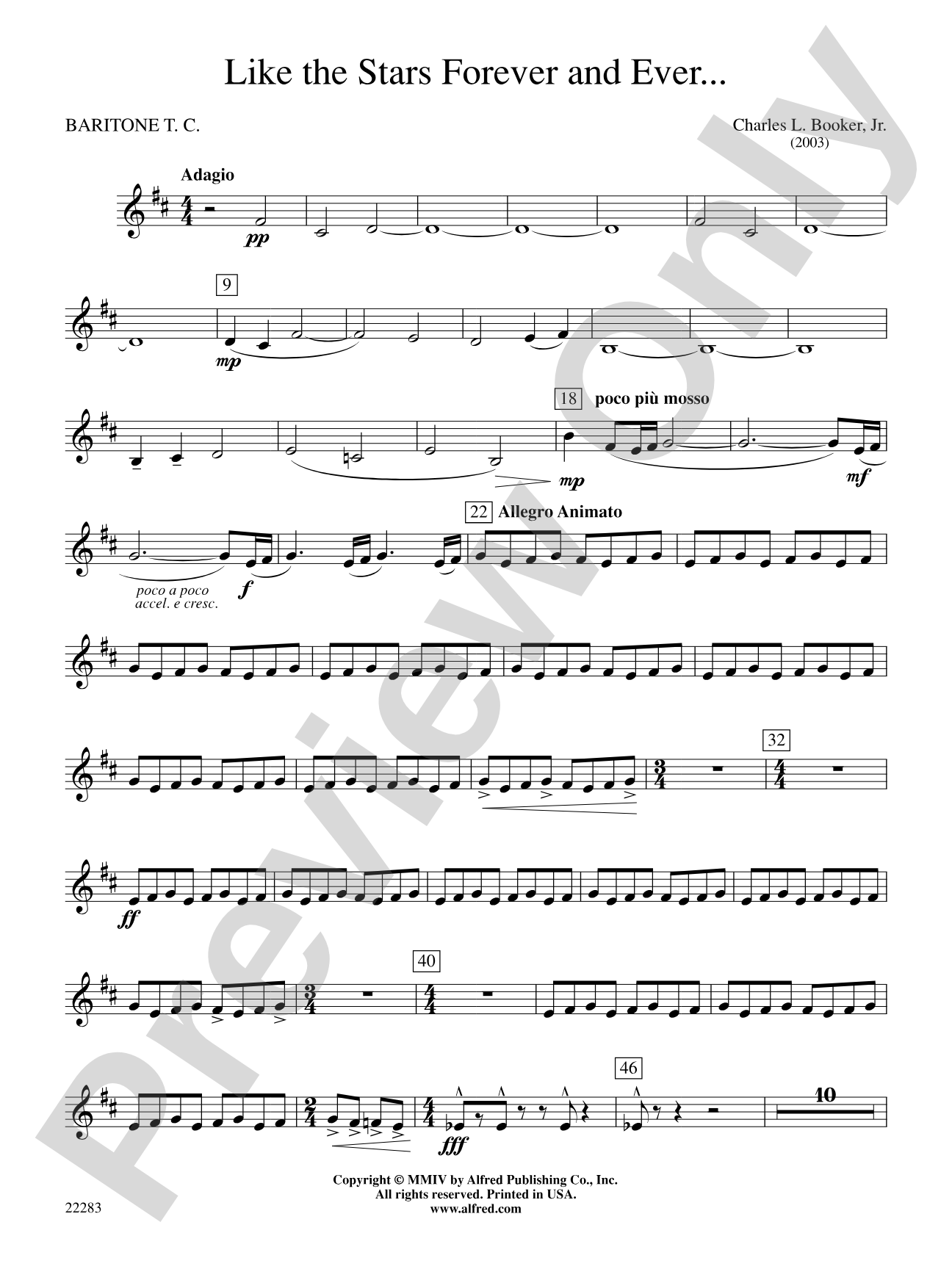 Like the Stars Forever and Ever...: Baritone T.C.