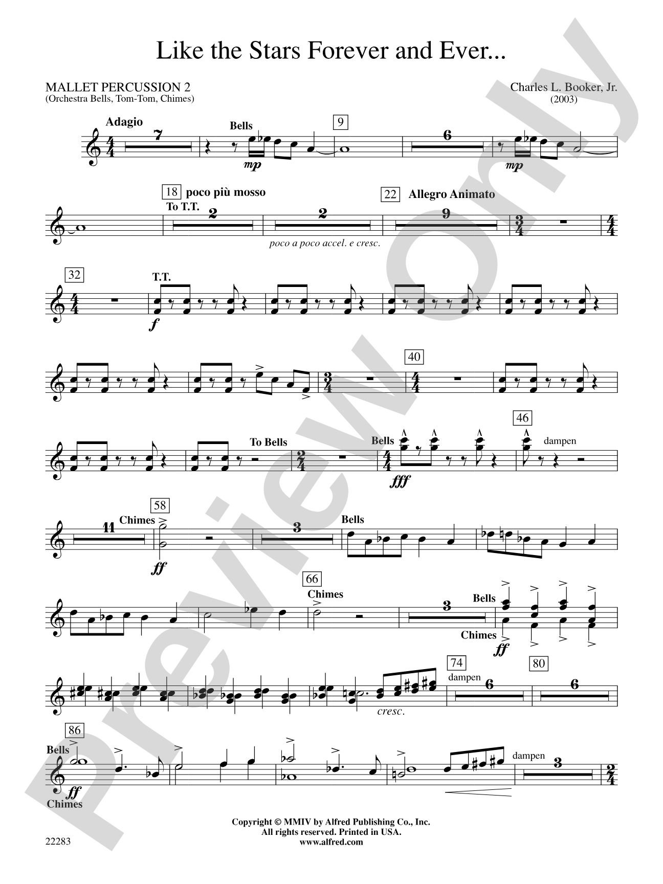 Like the Stars Forever and Ever...: 2nd Mallet Percussion