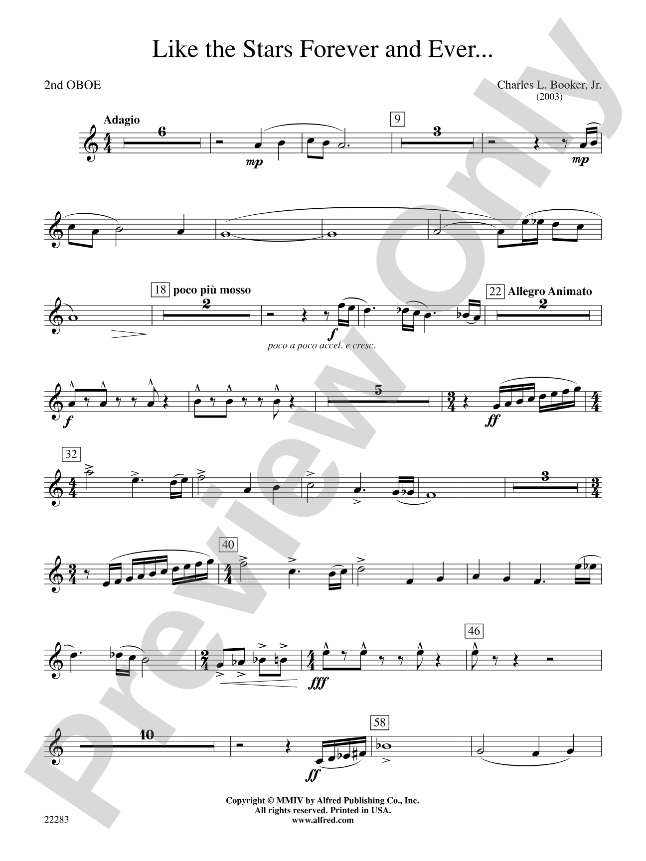 Like the Stars Forever and Ever...: 2nd Oboe
