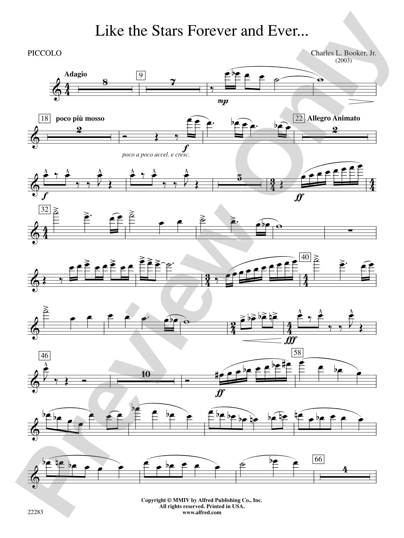 Like the Stars Forever and Ever...: Piccolo