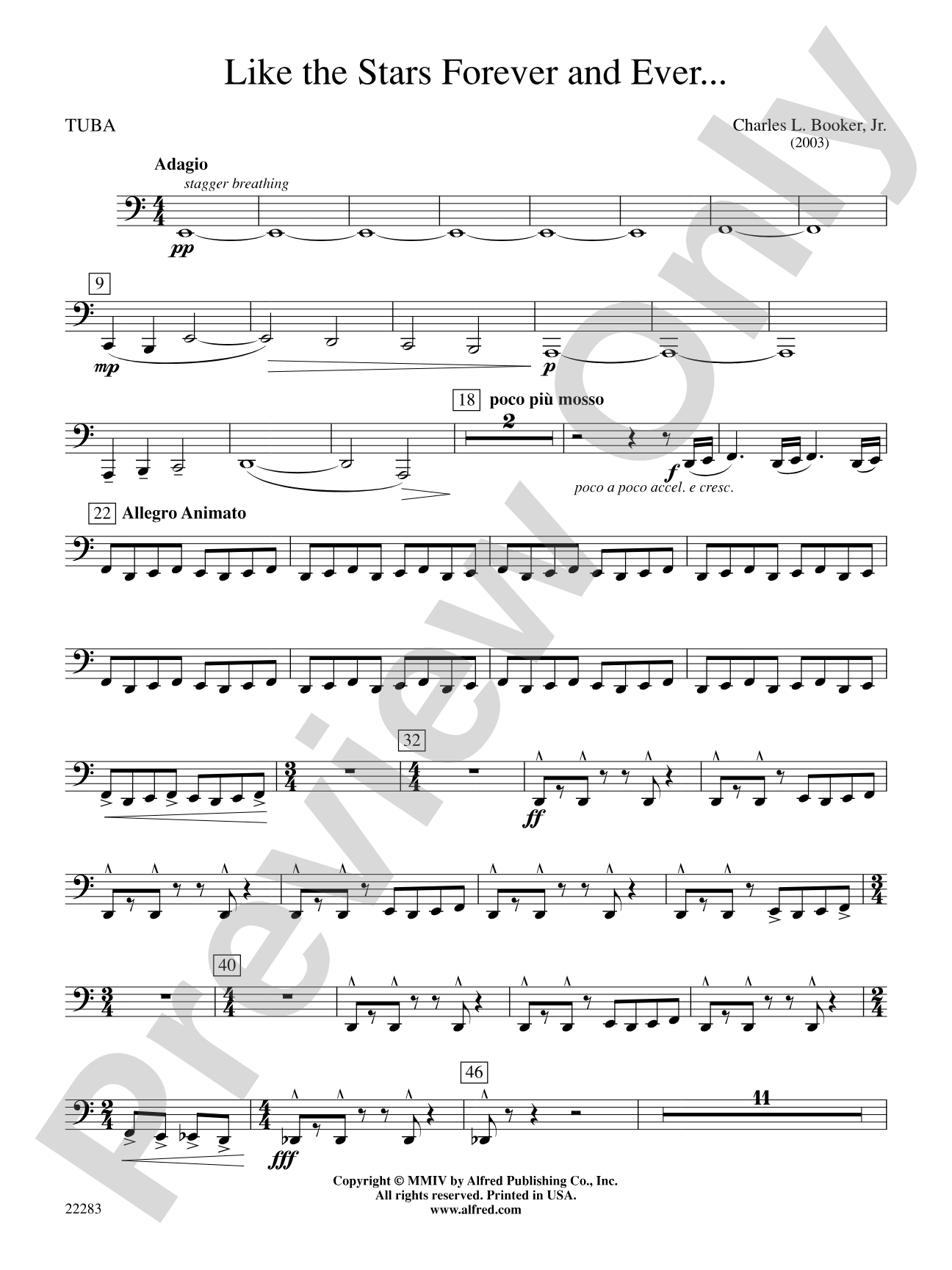 Like the Stars Forever and Ever...: Tuba