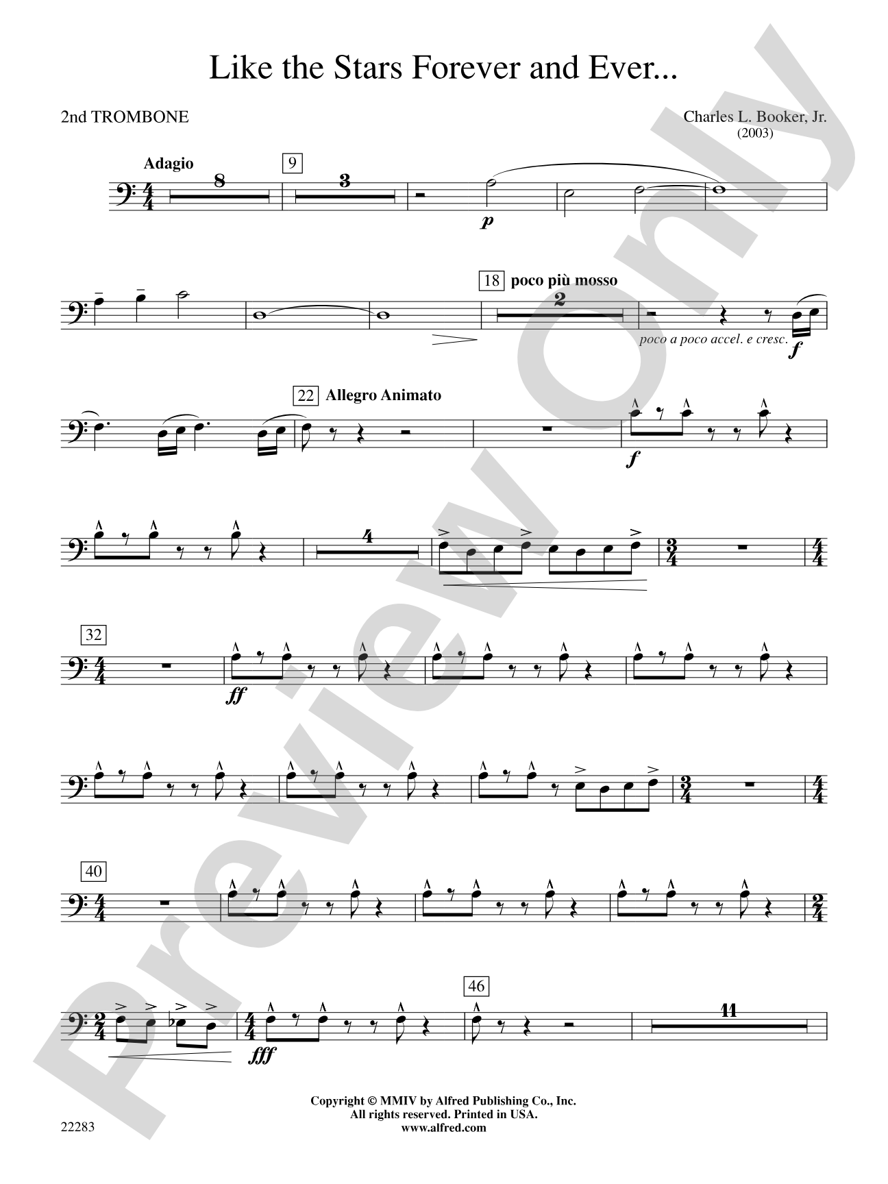 Like the Stars Forever and Ever...: 2nd Trombone