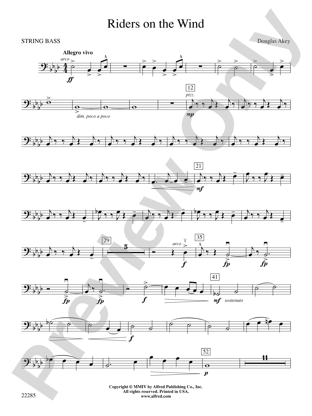 Riders on the Wind: String Bass
