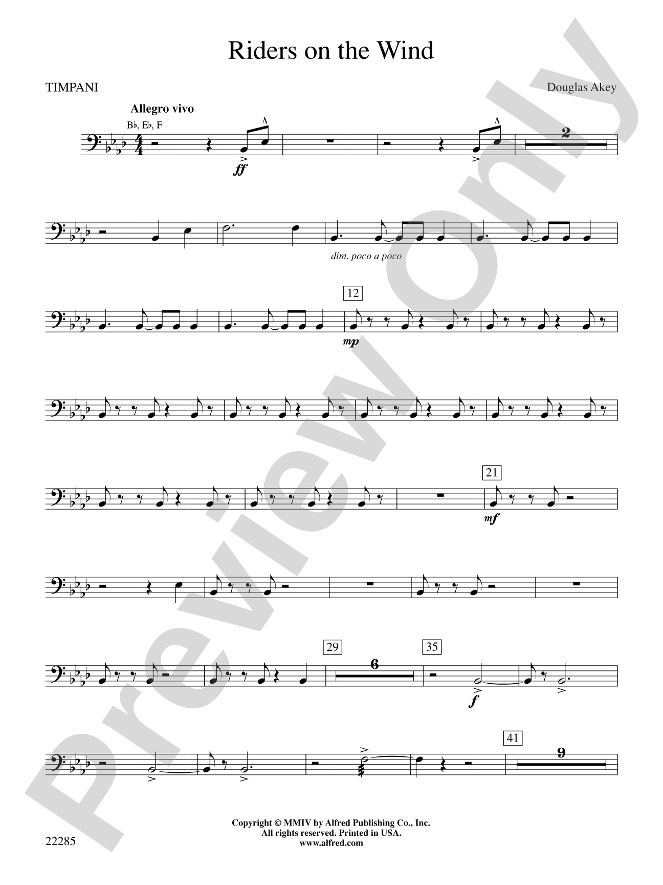 Riders on the Wind: Timpani