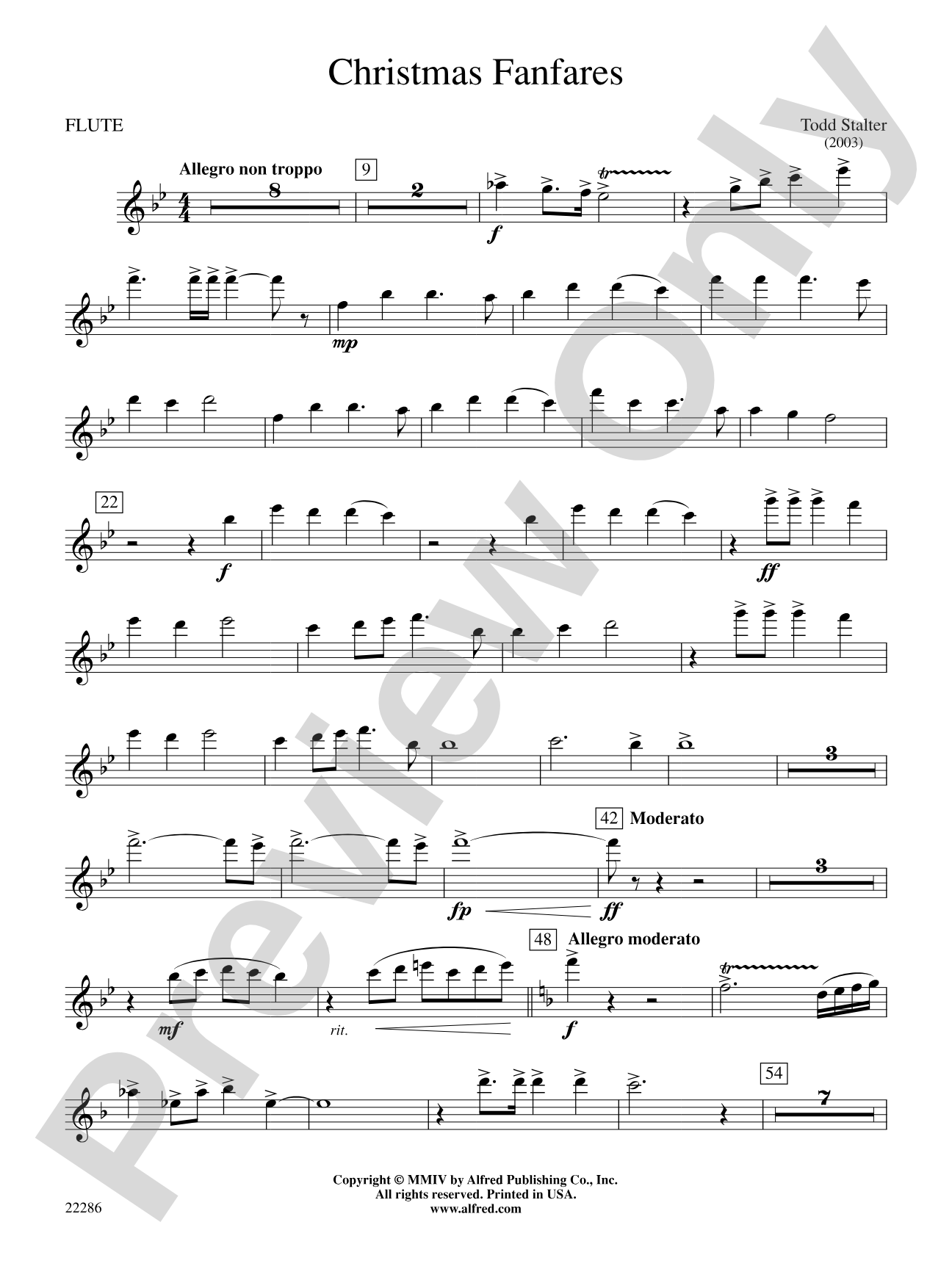 Christmas Fanfares: Flute