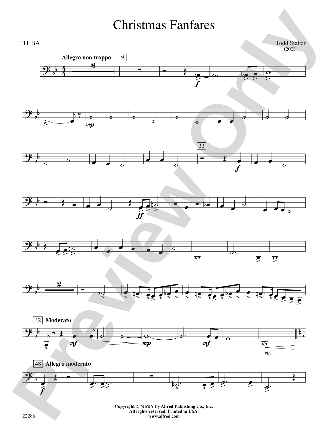 Christmas Fanfares: Tuba
