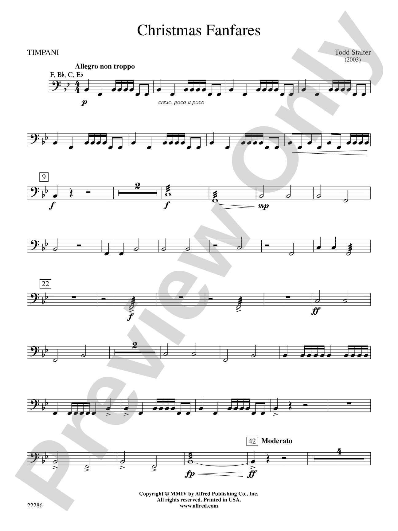Christmas Fanfares: Timpani