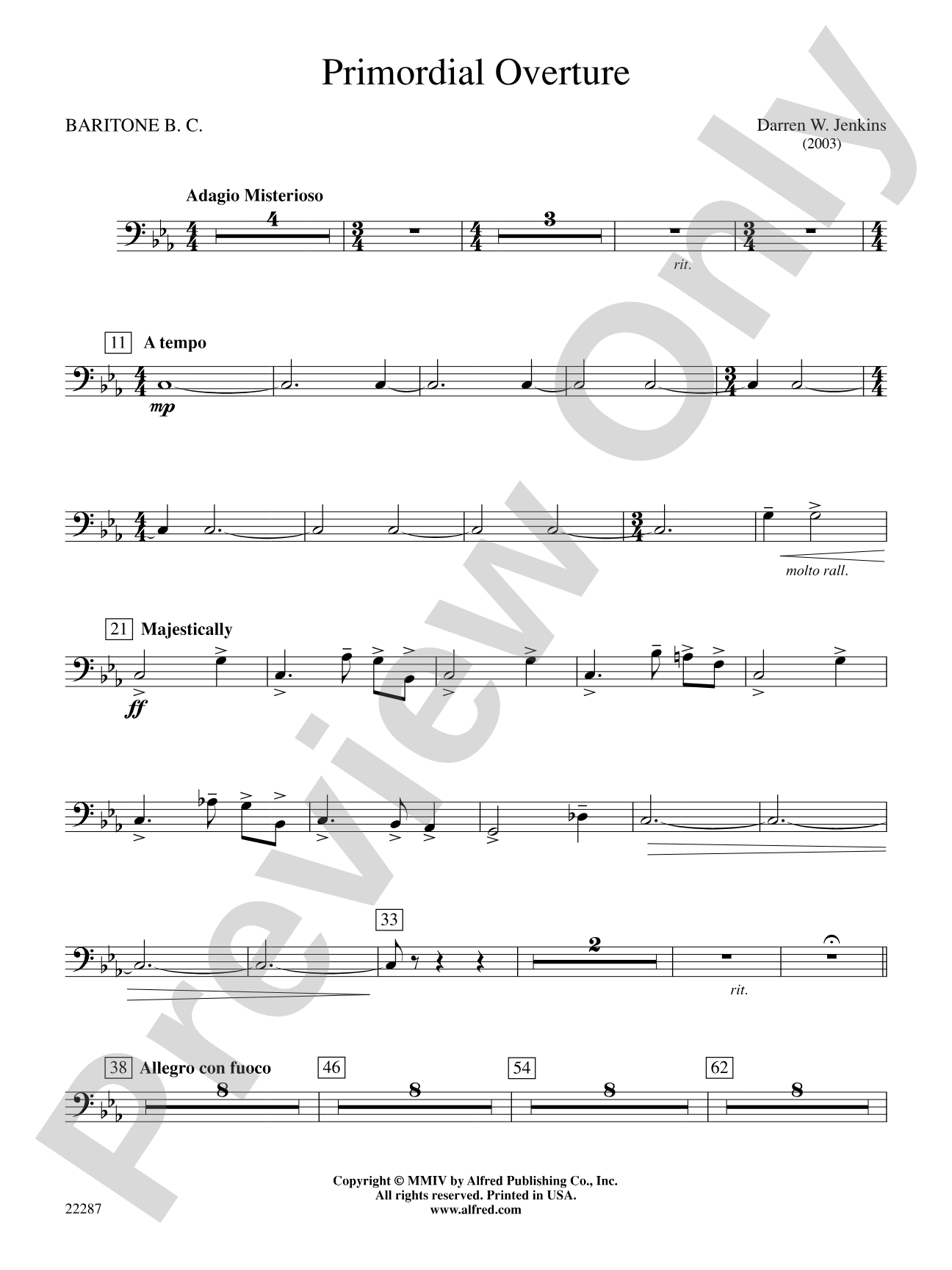 Primordial Overture: Baritone B.C.