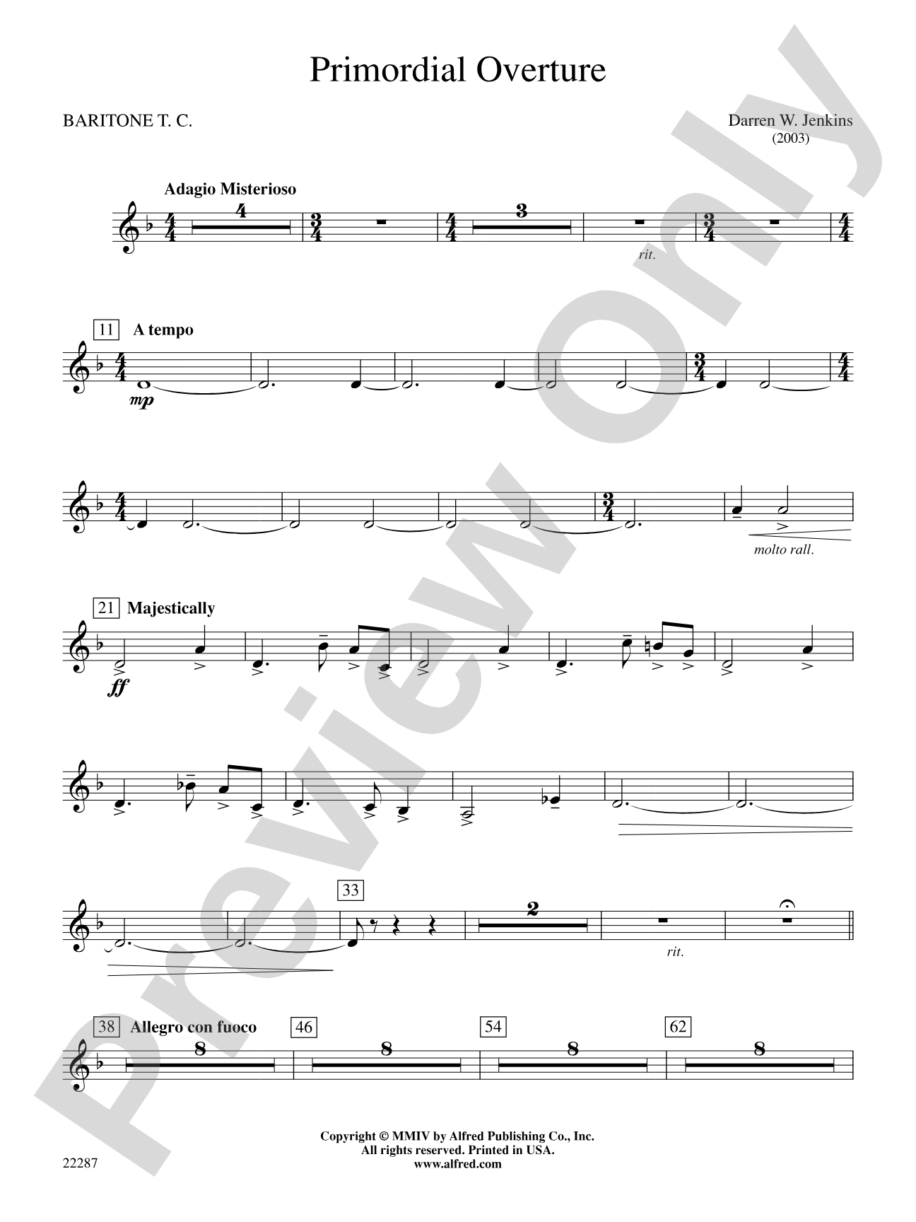 Primordial Overture: Baritone T.C.