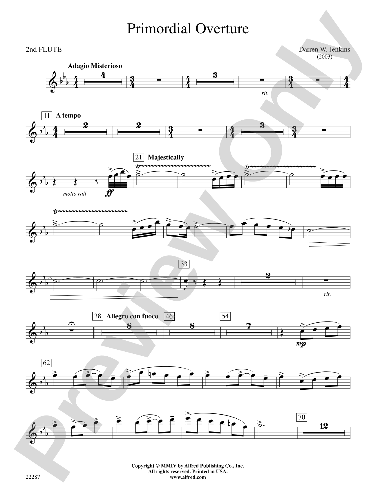 Primordial Overture: 2nd Flute