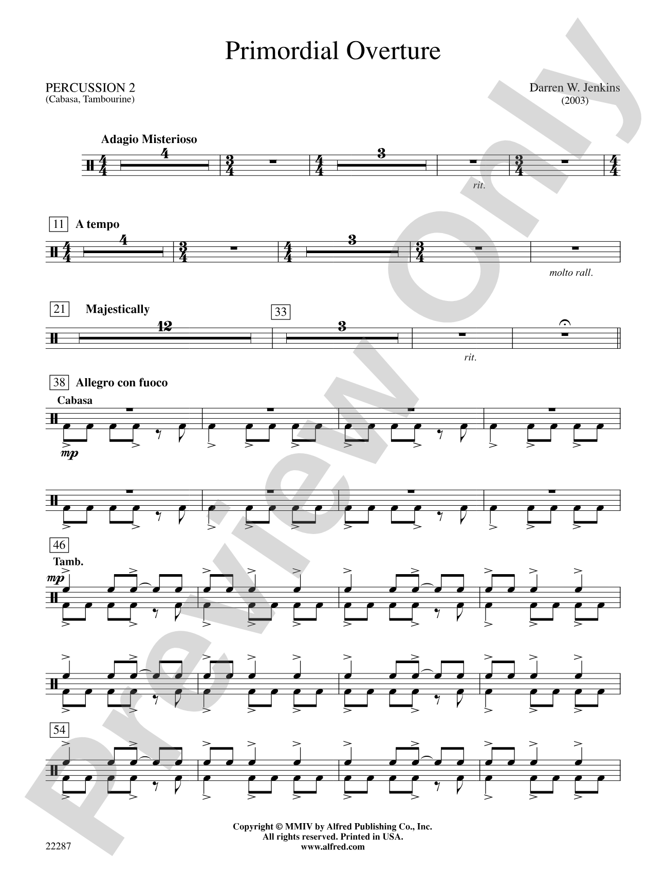 Primordial Overture: 2nd Percussion