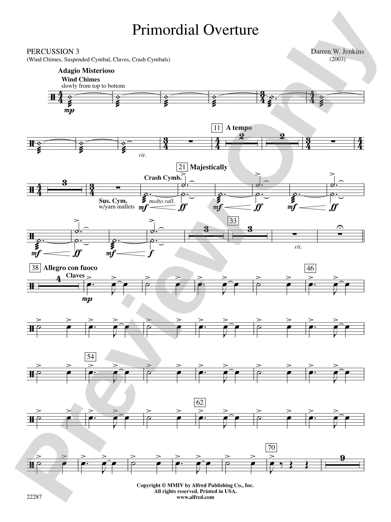 Primordial Overture: 3rd Percussion