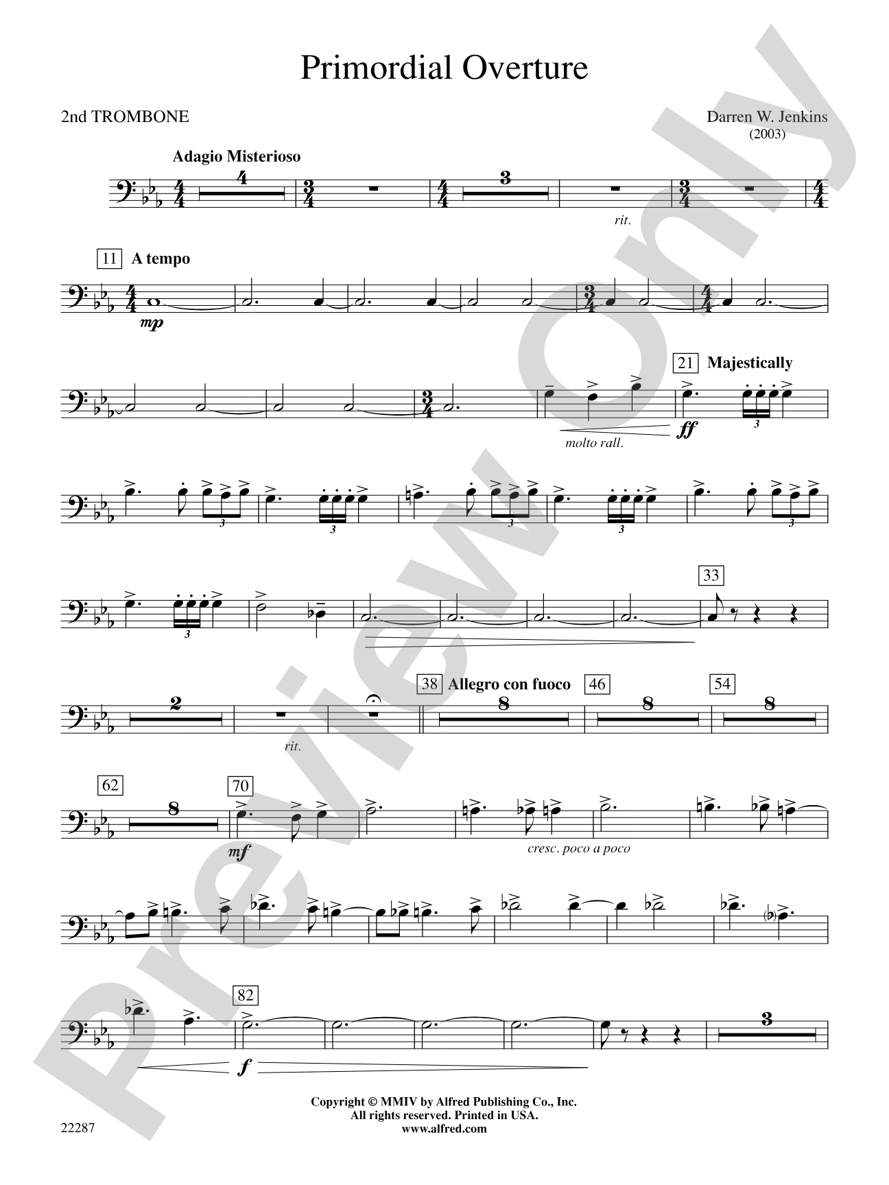 Primordial Overture: 2nd Trombone