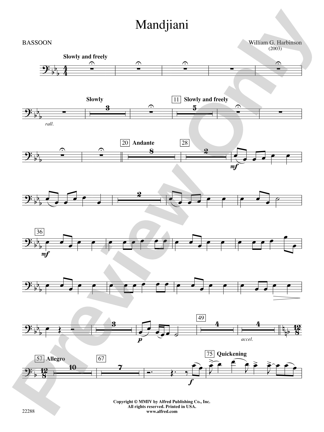 Mandjiani: Bassoon