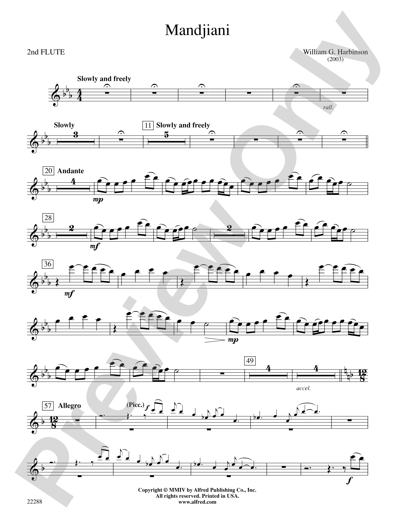 Mandjiani: 2nd Flute