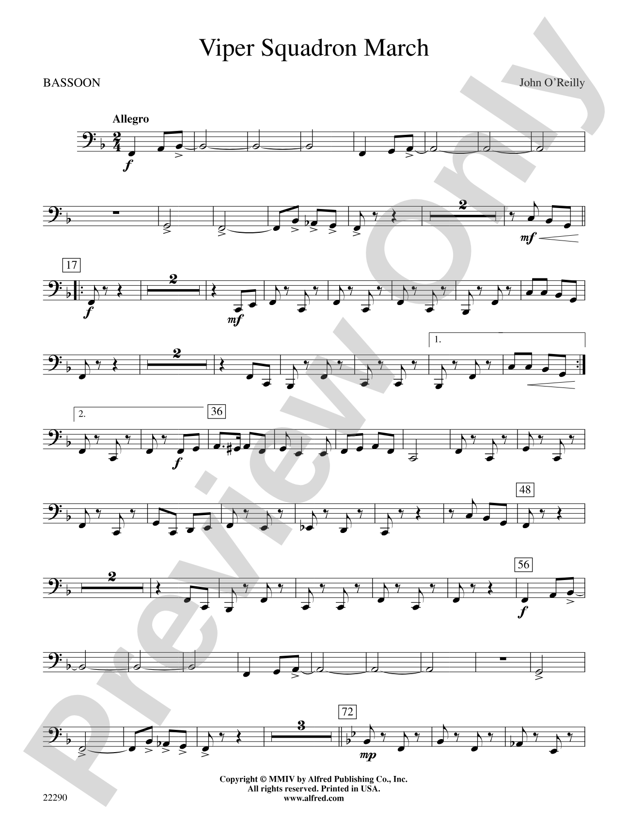 Viper Squadron March: Bassoon