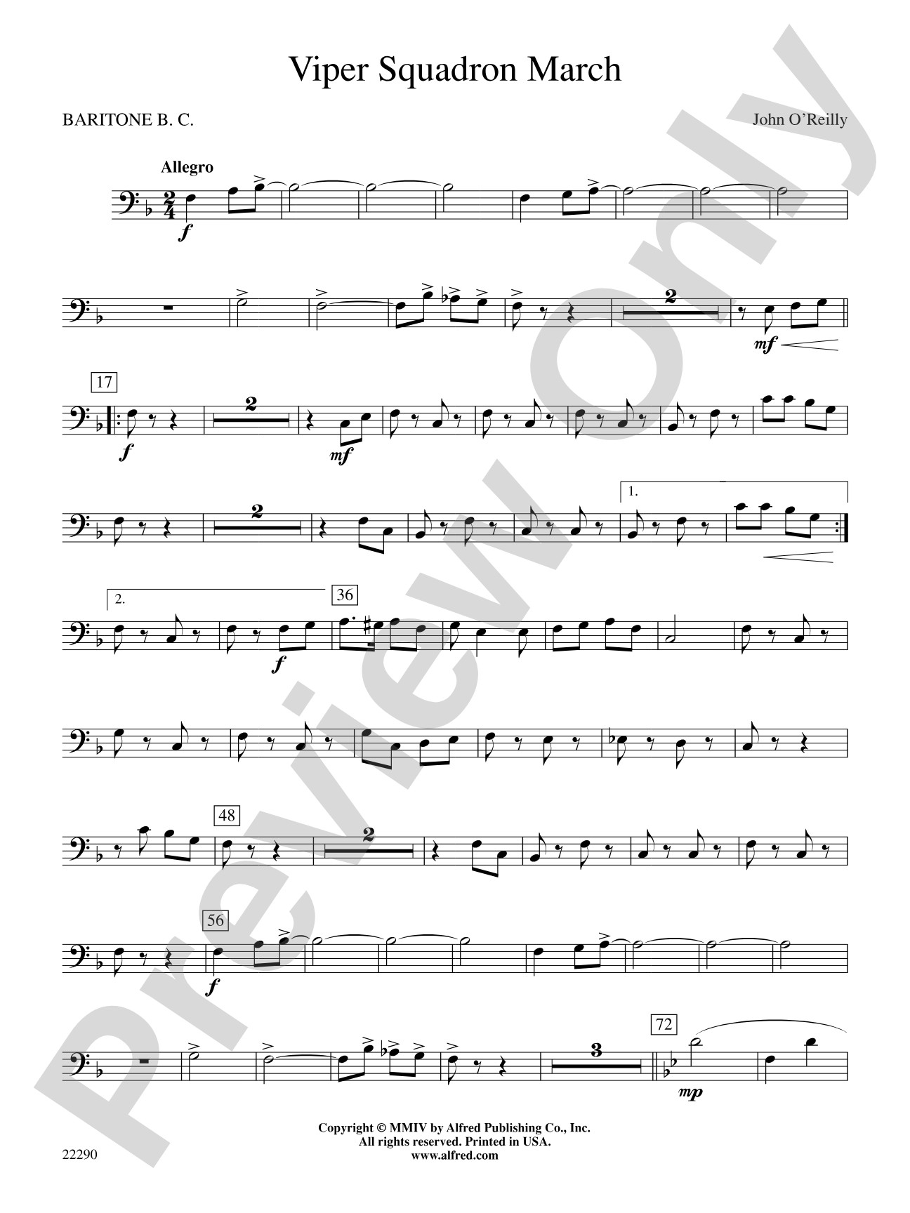 Viper Squadron March: Baritone B.C.