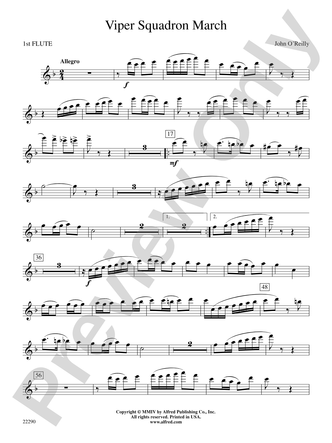 Viper Squadron March: Flute